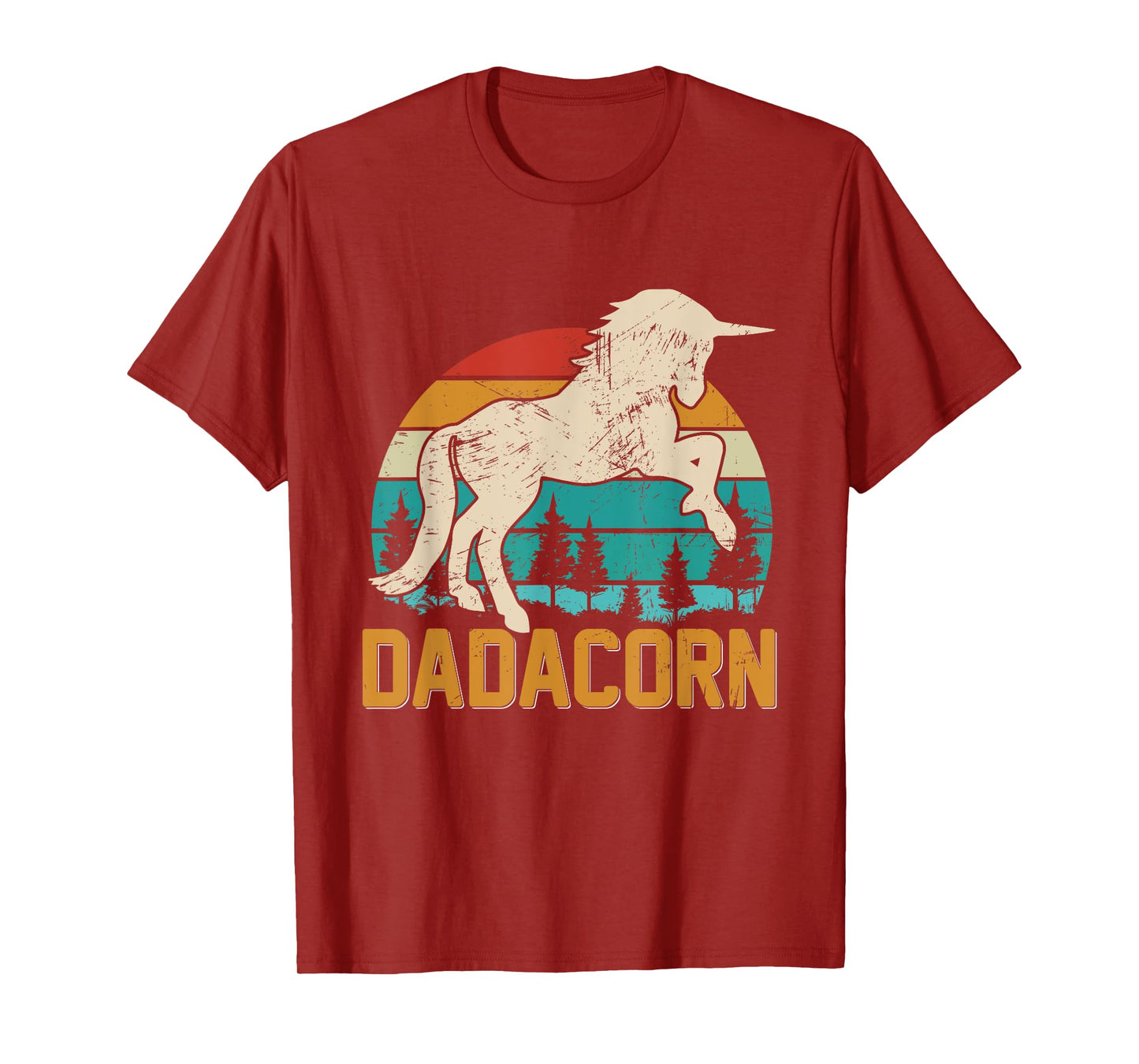 Fathers Day Gift Unicorn Dad Shirt Funny Dadacorn Men T-Shirt