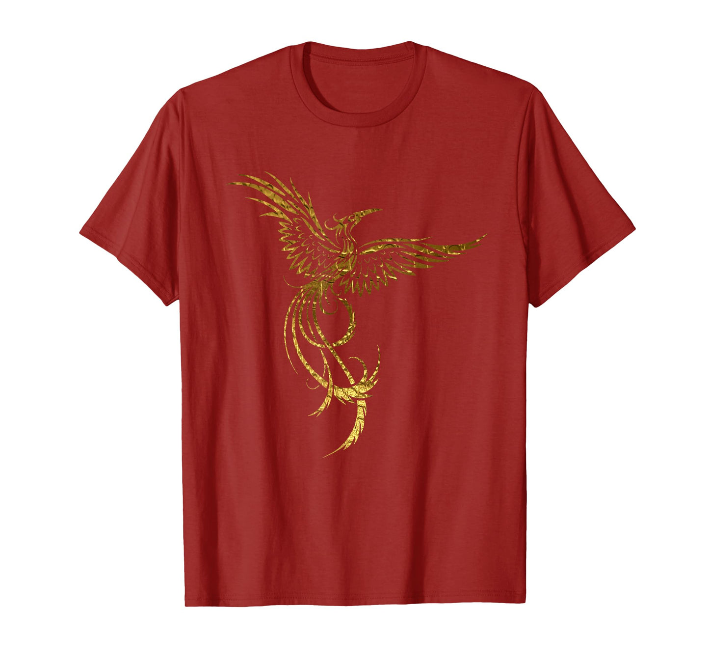 Golden Yellow Phoenix T-Shirt - Gold, Yellow & Brown Tones T-Shirt