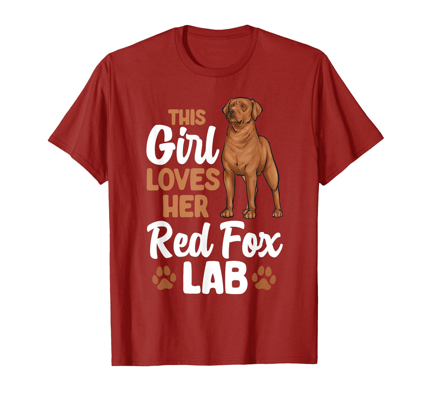 Fox Red Labrador Retriever This Girl Loves Her Red Fox Lab T-Shirt