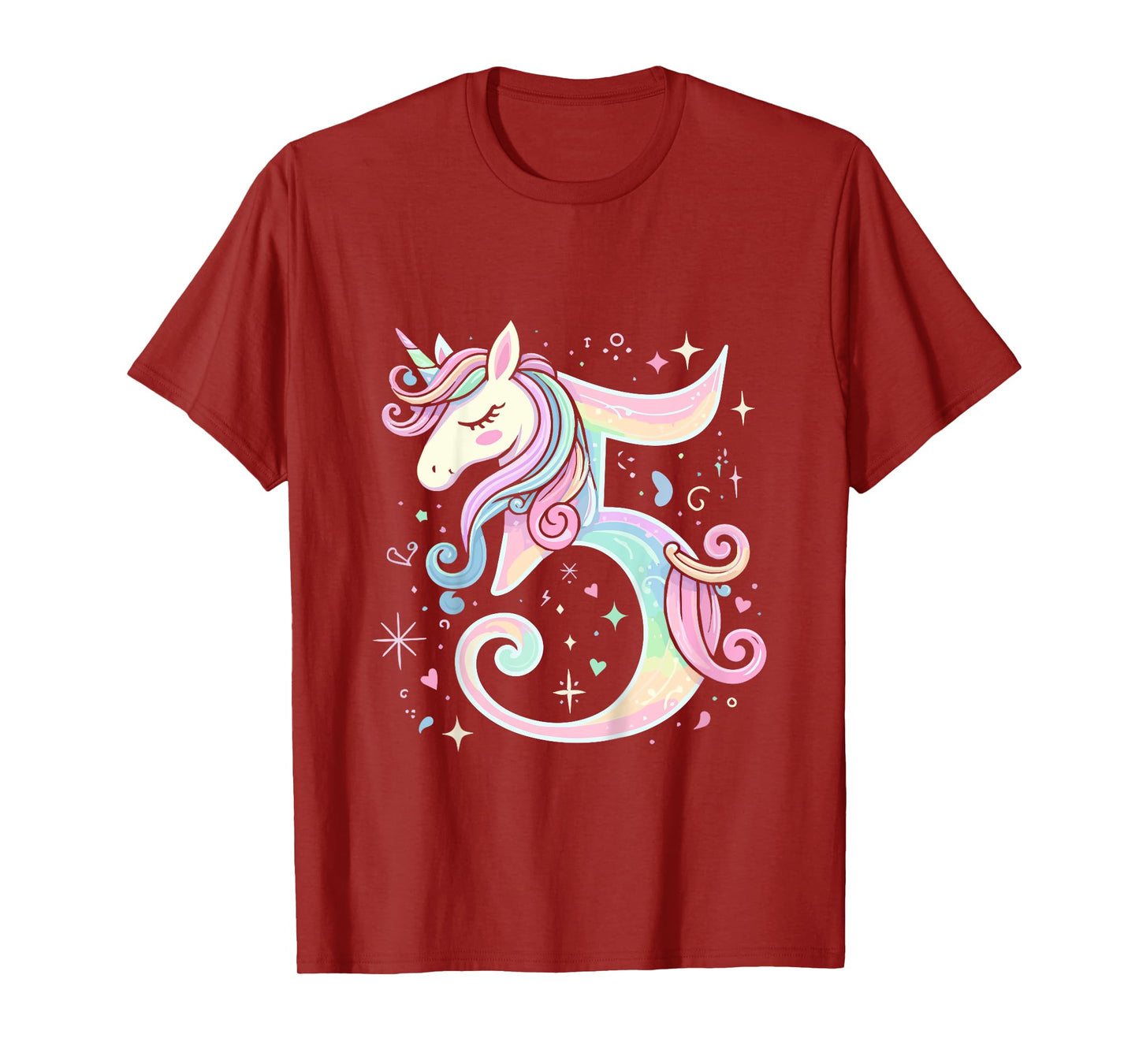 5th Birthday Party Unicorn 5 Years Old Unicorns T-Shirt
