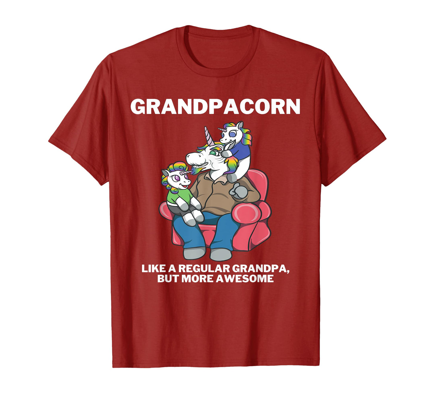 Grandpacorn for Granddad Unicorn Grandpa T-Shirt