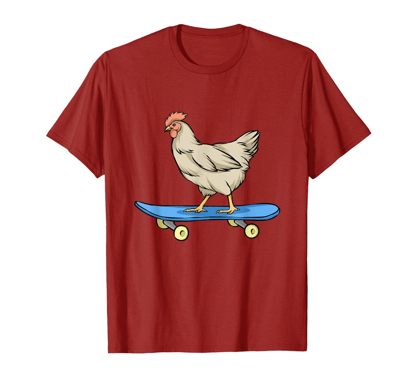 Chicken Riding A Skateboard Chickens T-Shirt