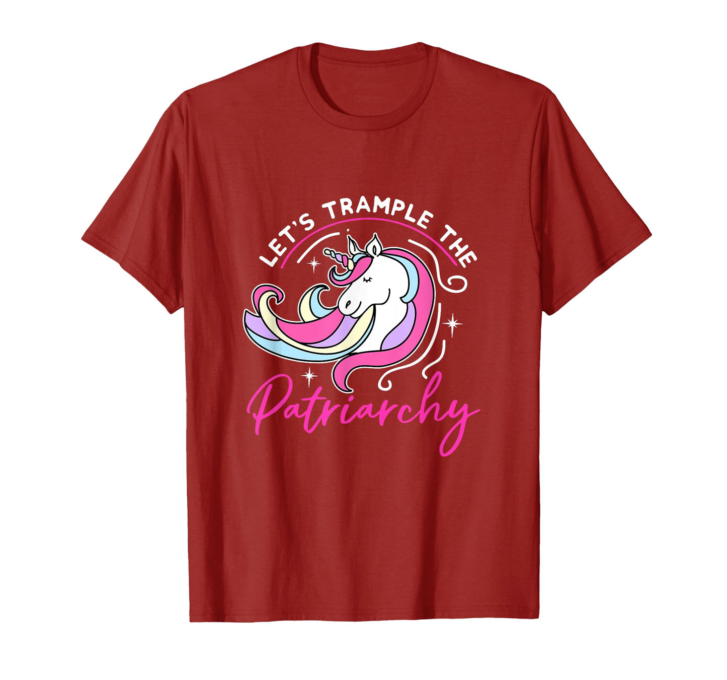 Trample The Patriarchy Funny Feminist Unicorn Social Justice T-Shirt