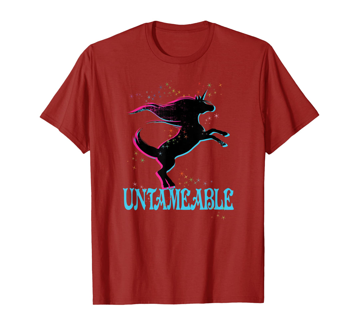 Retro Unicorn Untameable Shirt 80's Free Freedom Wild Spirit