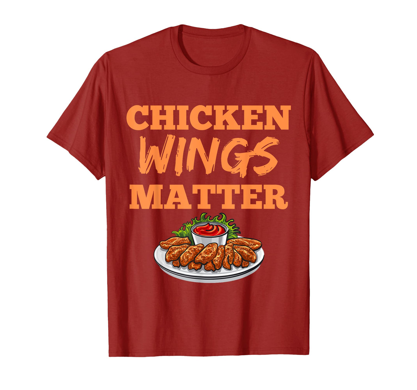 Funny Chicken Wings Eating Festival Fast Food Love Adult T-Shirt