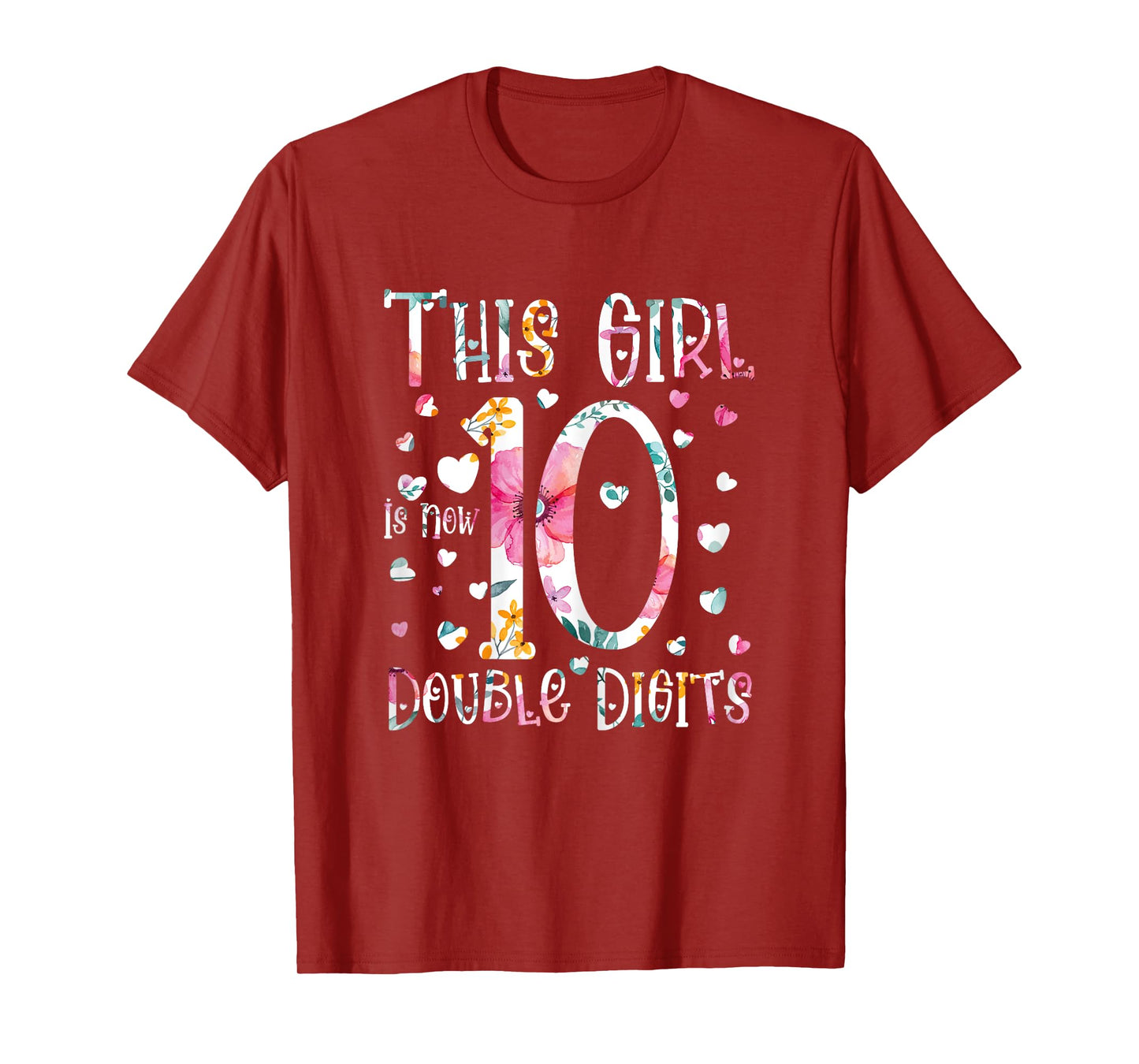 birthday gifts for girl, This Girl Is Now 10 Double Digits T-Shirt