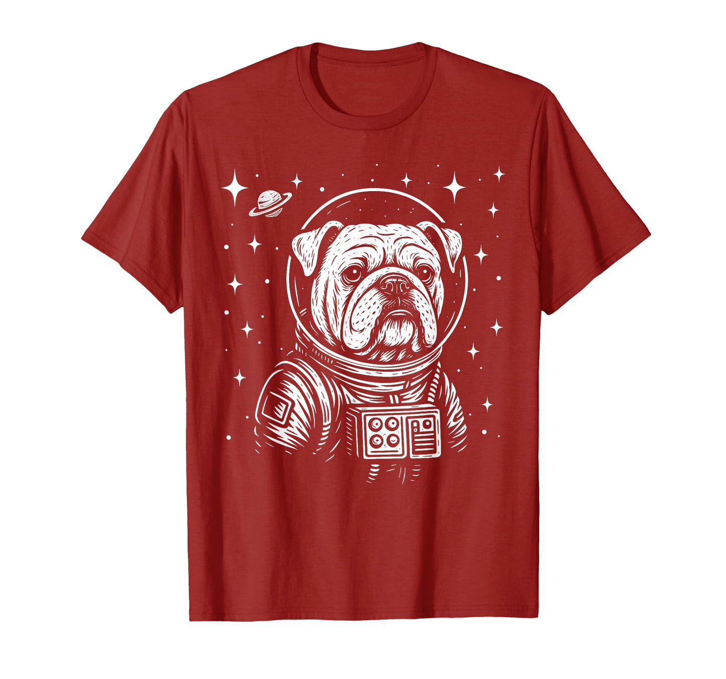 Astronaut English Bulldog Space Galaxy Dog Lovers T-Shirt