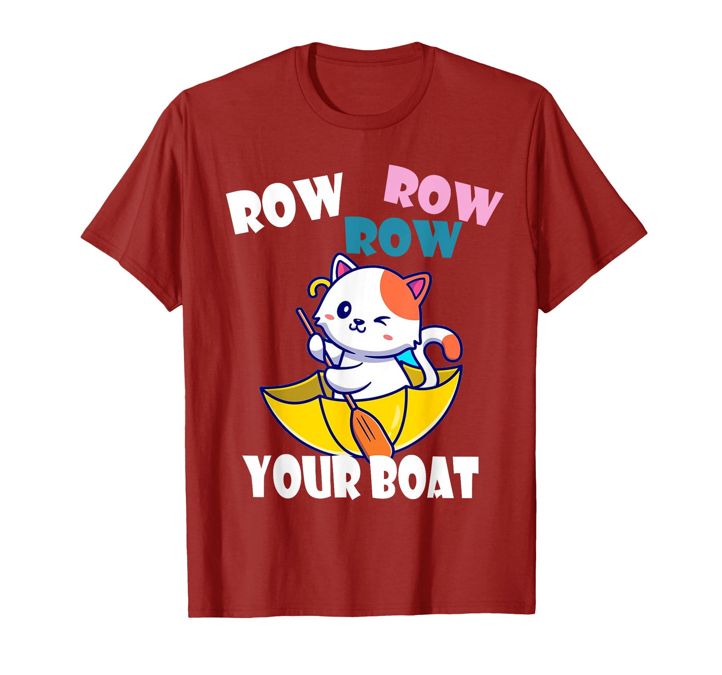 Row Row Row Your Boat Cute Unicorn Funny Kids T-Shirt