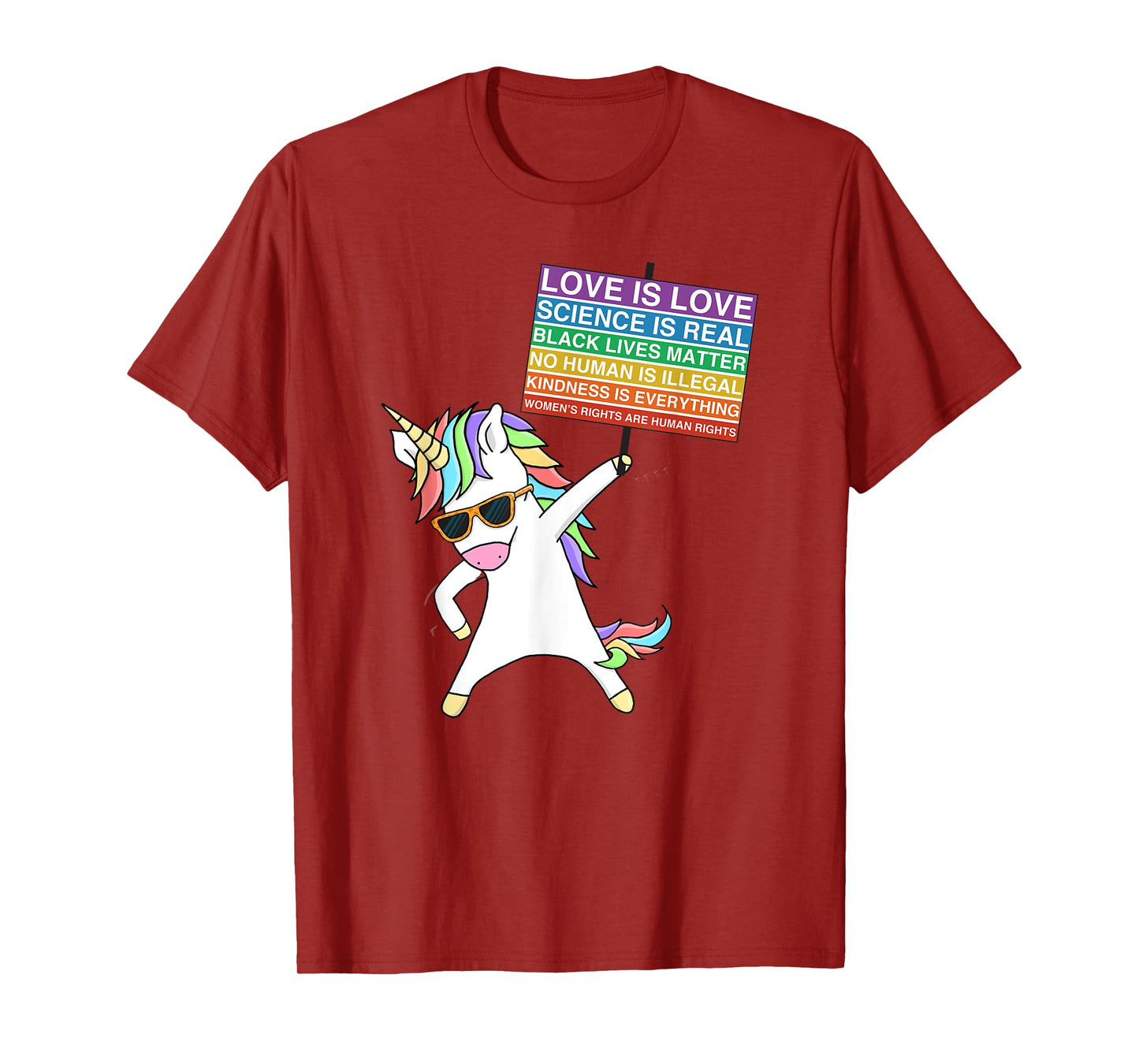 Social Justice Unicorn Protest Womens Equality Egalitarian T-Shirt