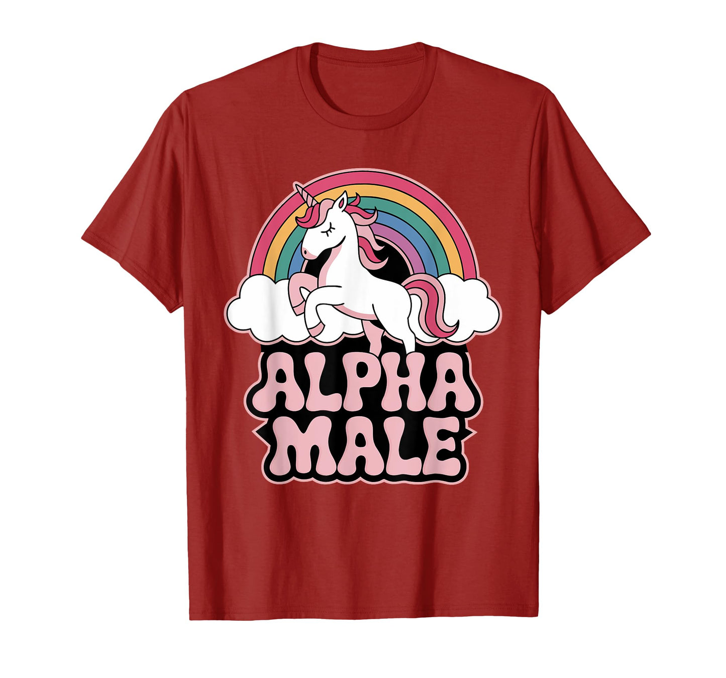 Alpha Male Unicorn Funny Sarcastic Ironic Memes Weird Humor T-Shirt