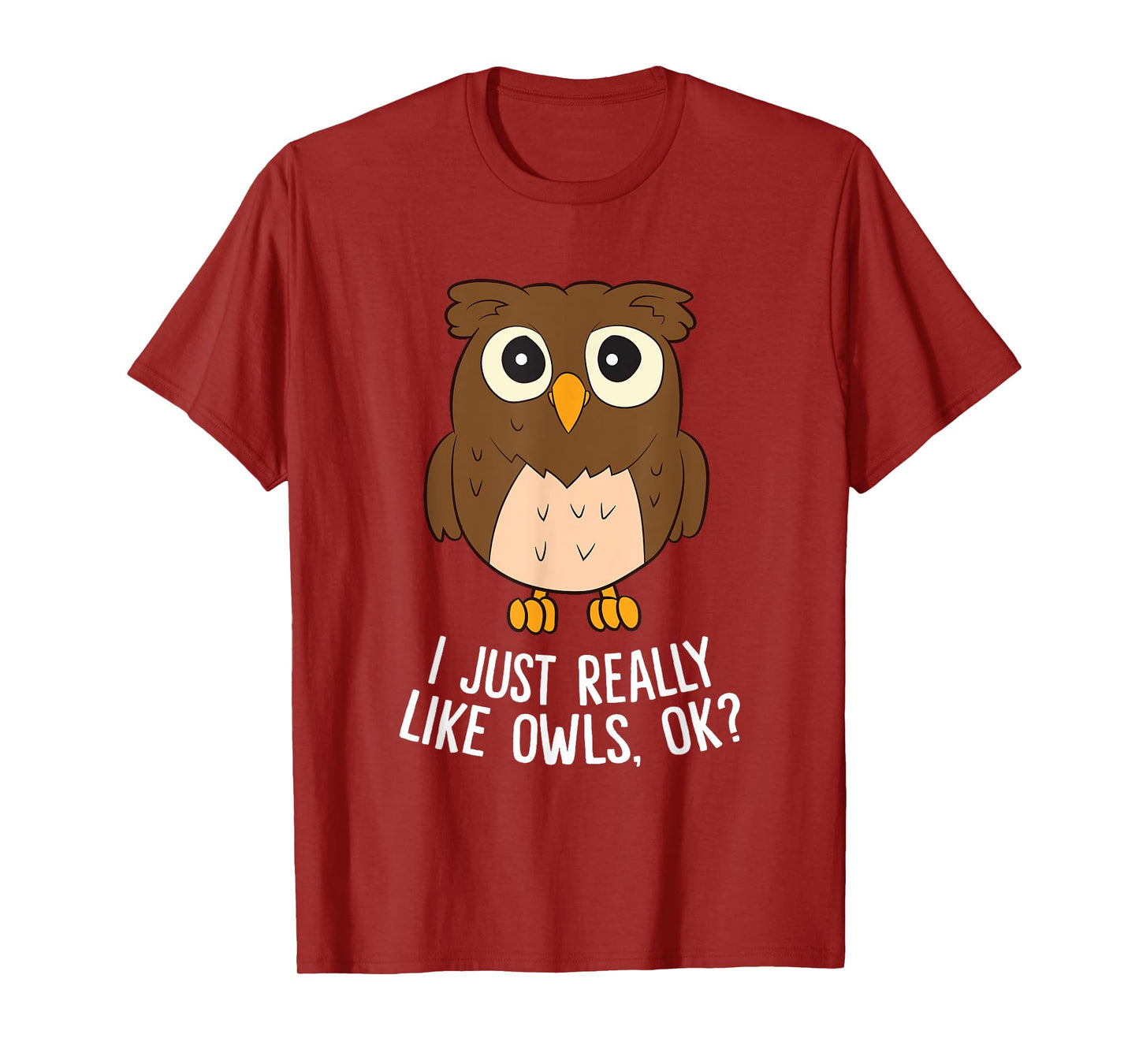 Cute Bird Tees Unisex-Adults Owl Lovers Funny Owl Graphic T-Shirt Black Small