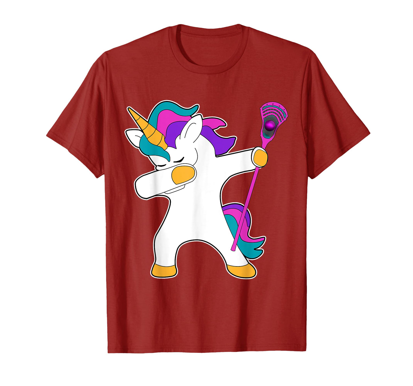 Dabbing Unicorn Lacrosse LAX Shirt Funny Tee Gift T-Shirt