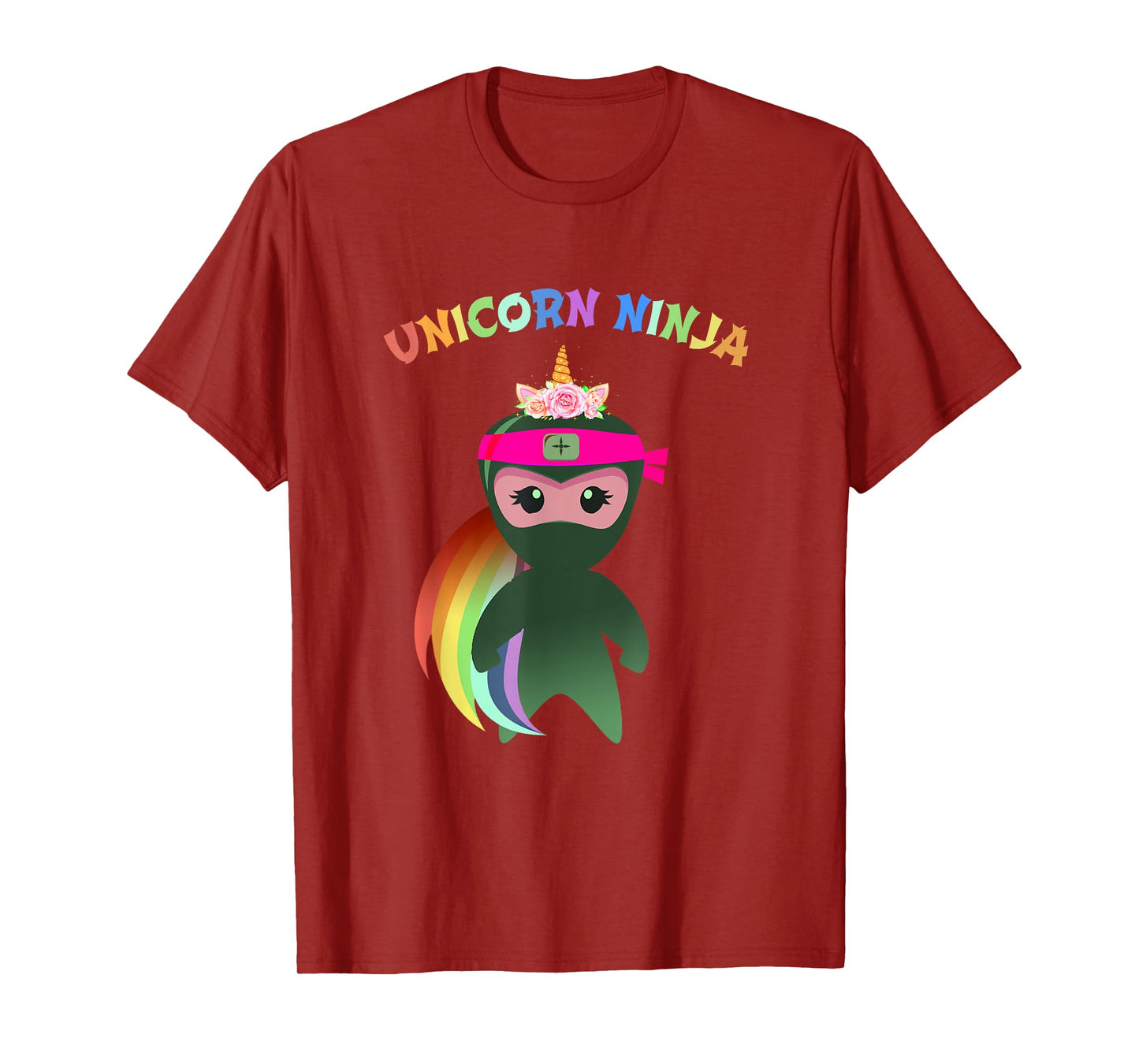 Purple UNICORN NINJA Disguise Birthday Girls Kids & Teachers T-Shirt