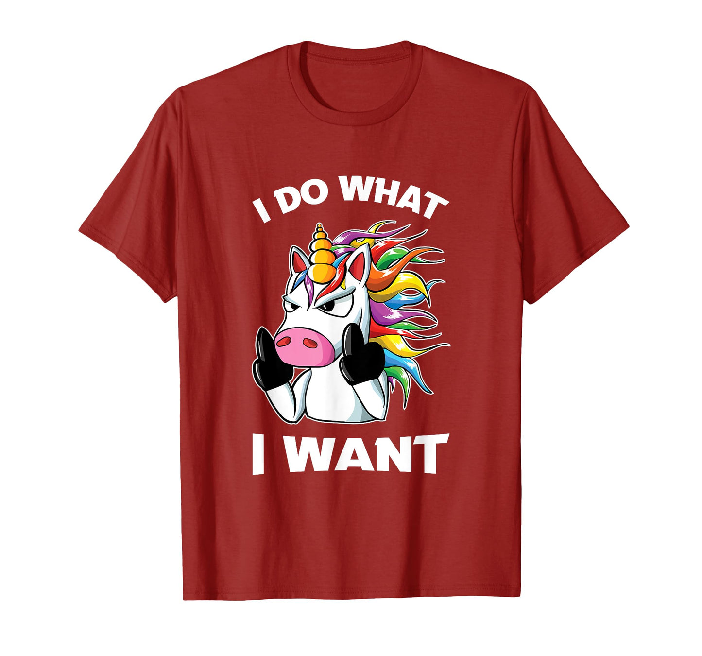I Do What I Want Unicorn Funny T-Shirt