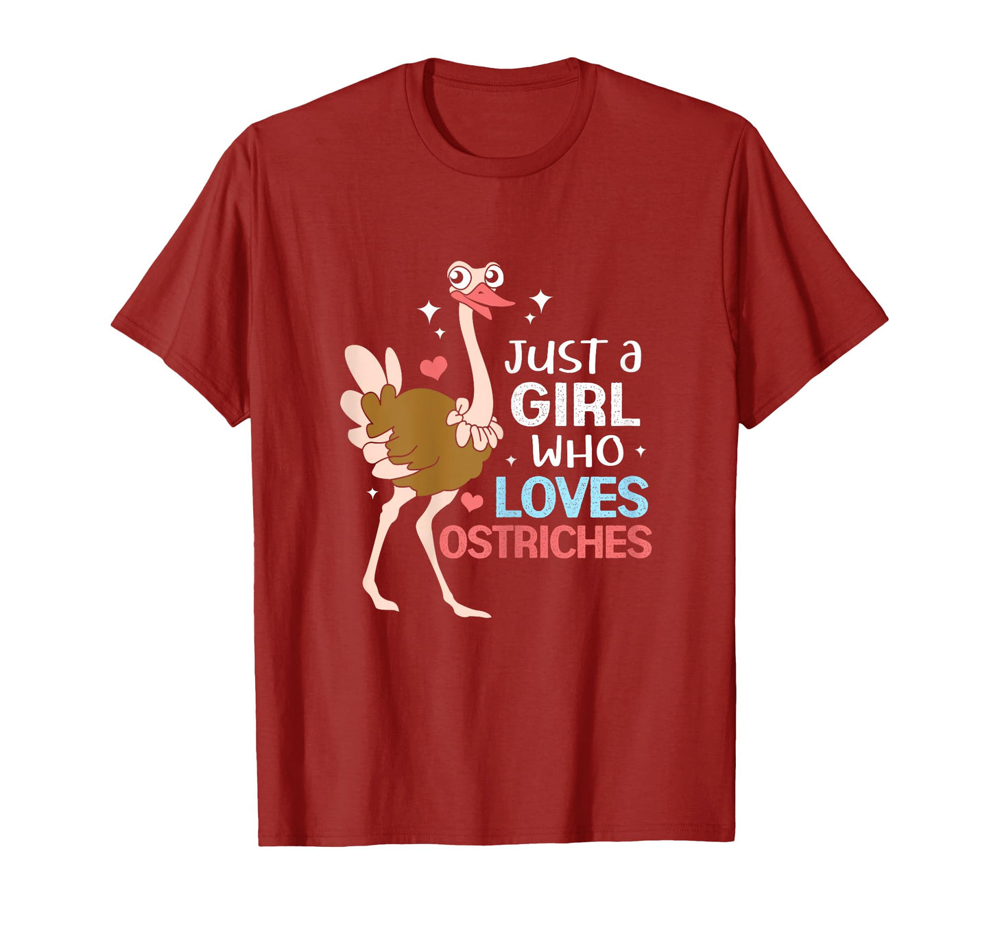 Just A Girl Who Loves Ostrich T-Shirt