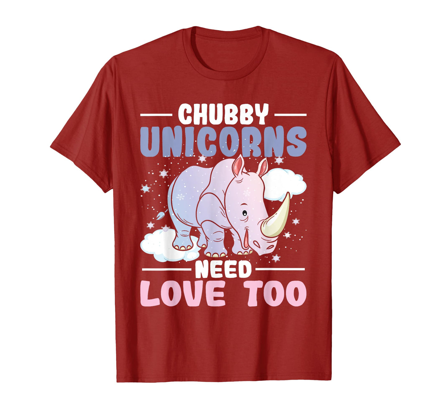Chubby Unicorns Need Love Too - Zookeeper Rhino Rhinoceros T-Shirt