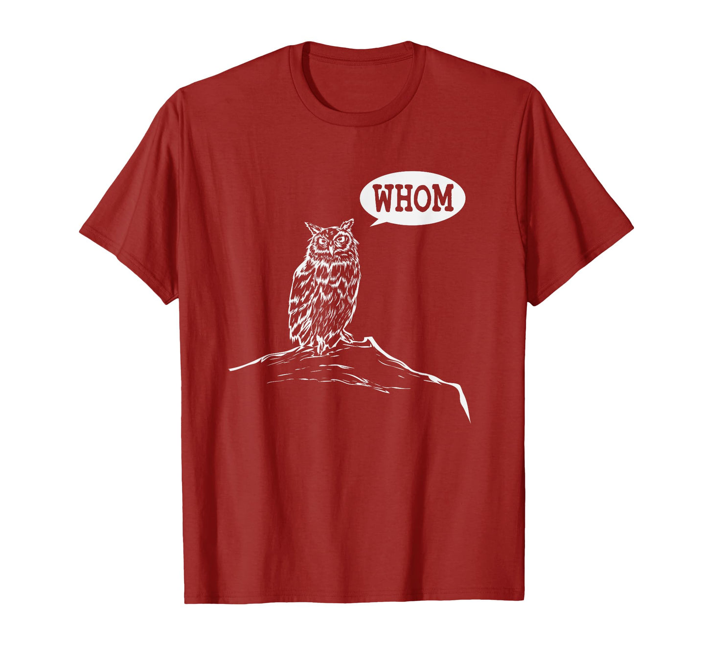 Funny Whom Owl Grammar English Teacher T-Shirt