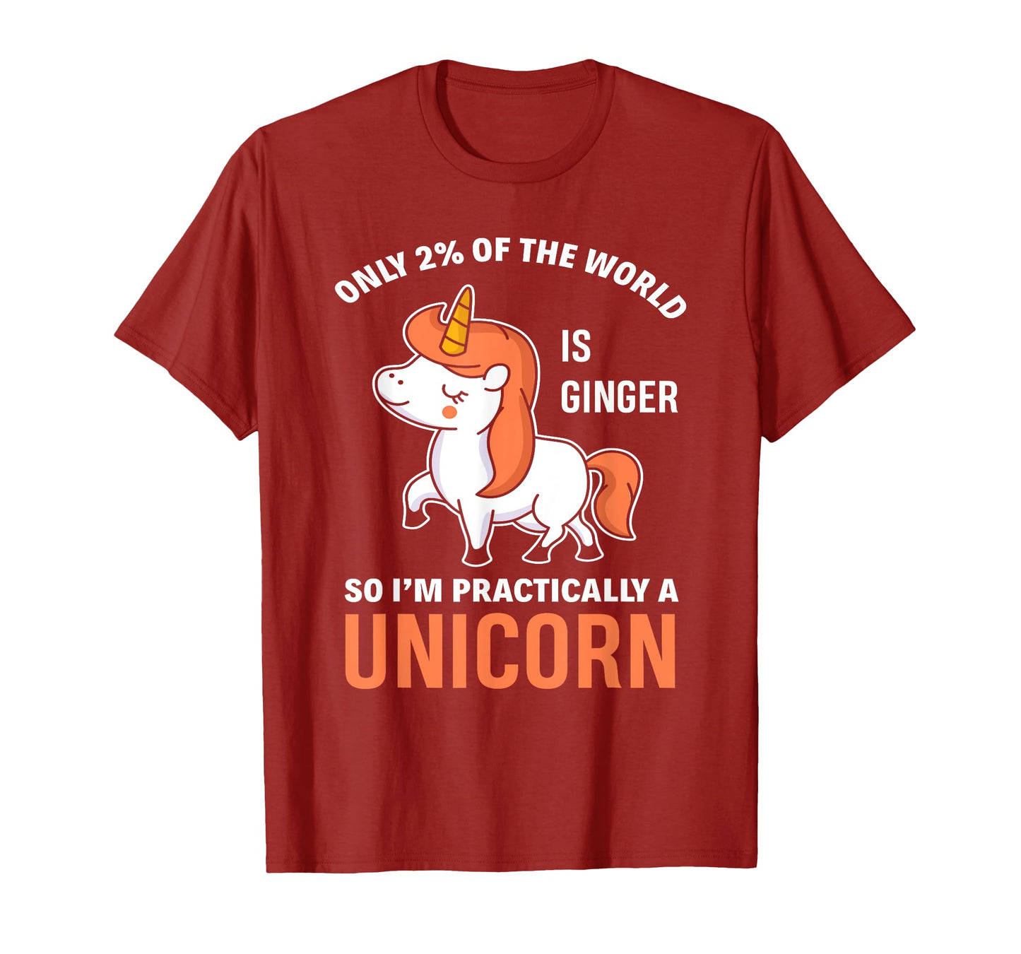 Funny Redhead Unicorn Ginger Woman Girls Gift T-Shirt
