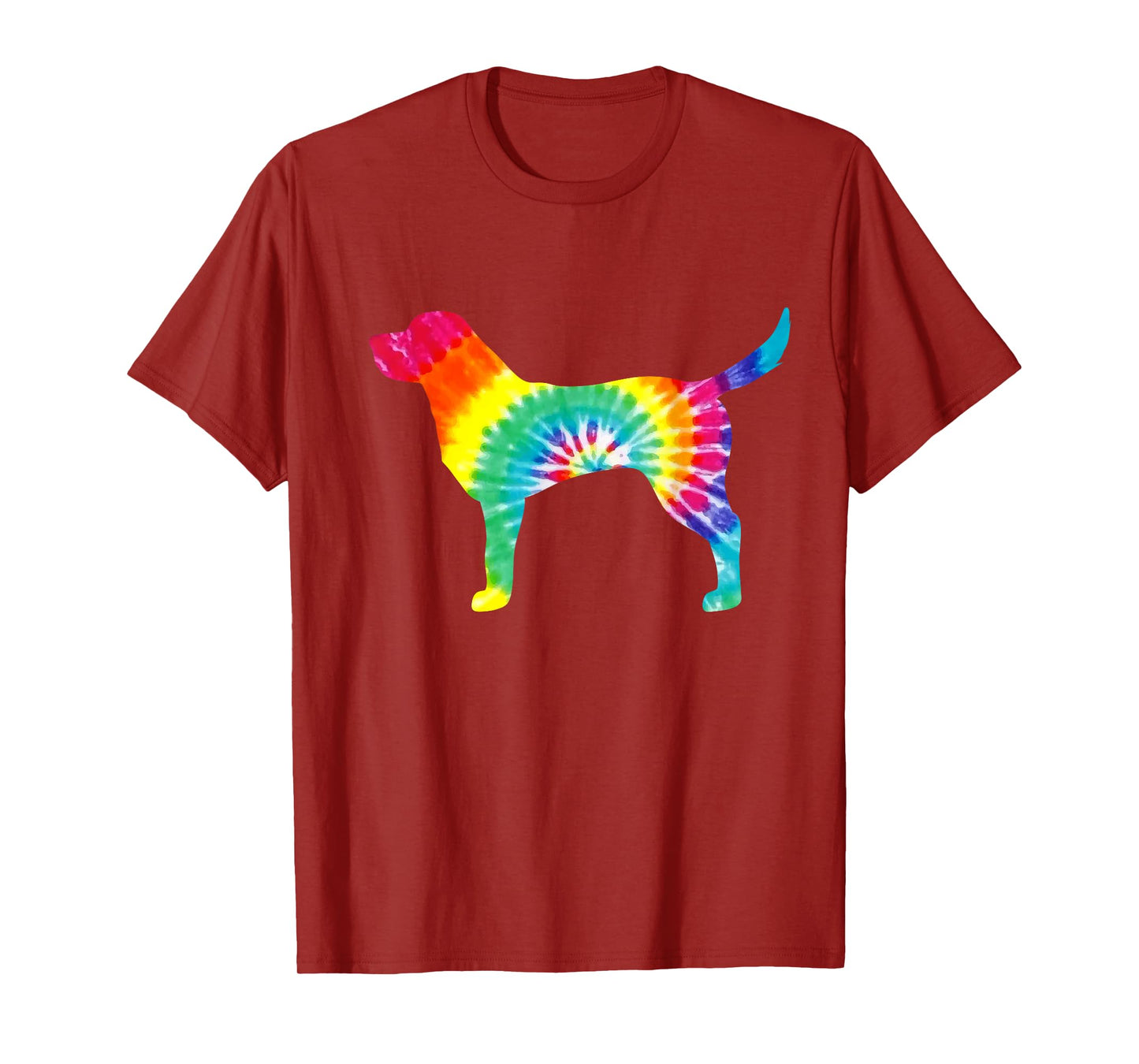 Tie Dye Dog Shirt Hippie Labrador Retro T-shirt Puppy Gift T-Shirt