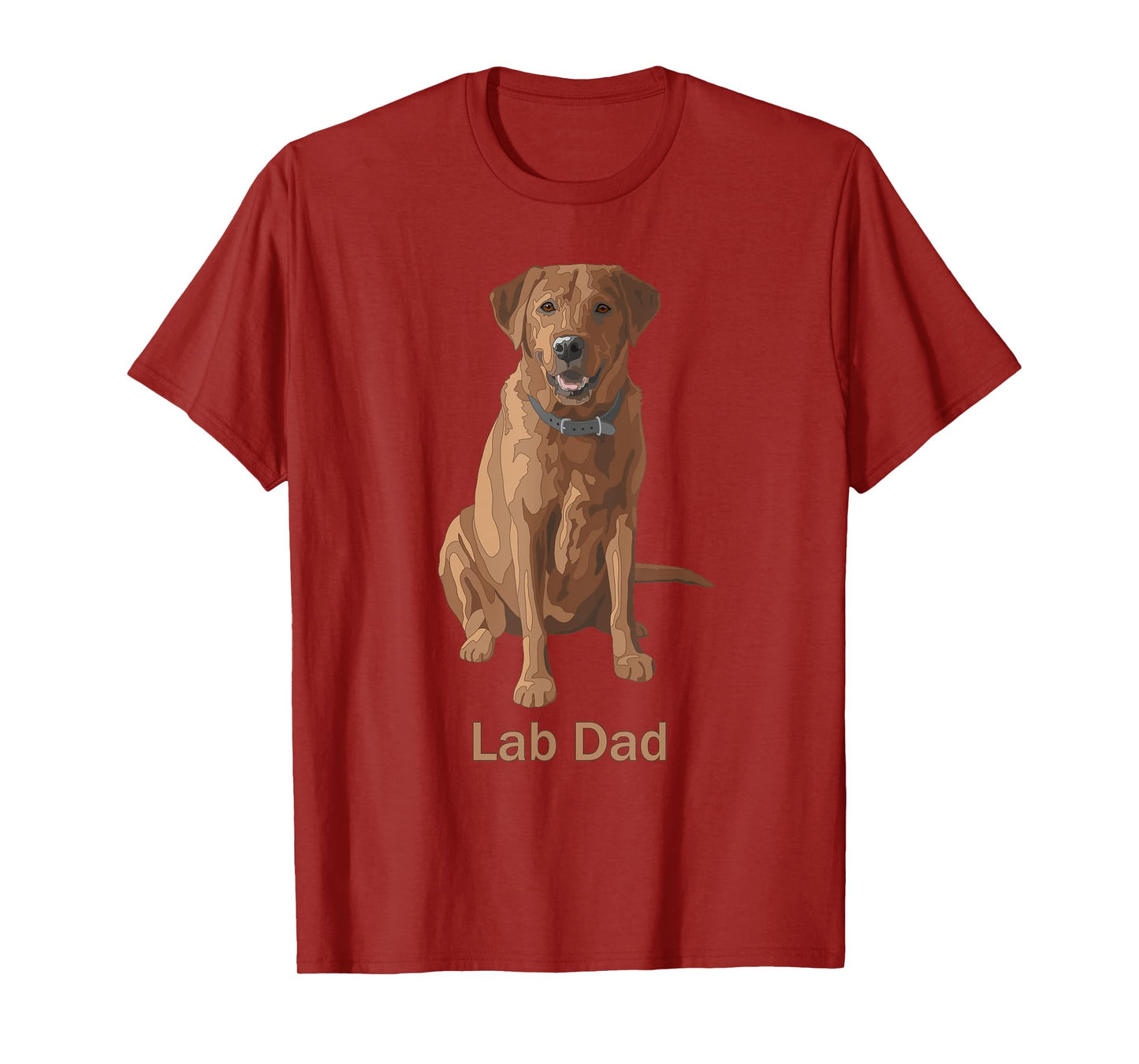 Lab Dad Fox Red Labrador Retriever Dog Lovers Gift T-Shirt