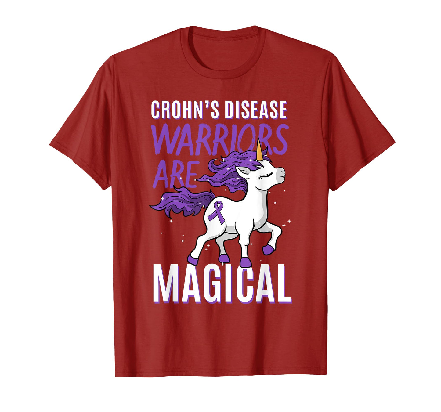 Crohn's Disease Awareness Regional Enteritis Unicorn Lover T-Shirt
