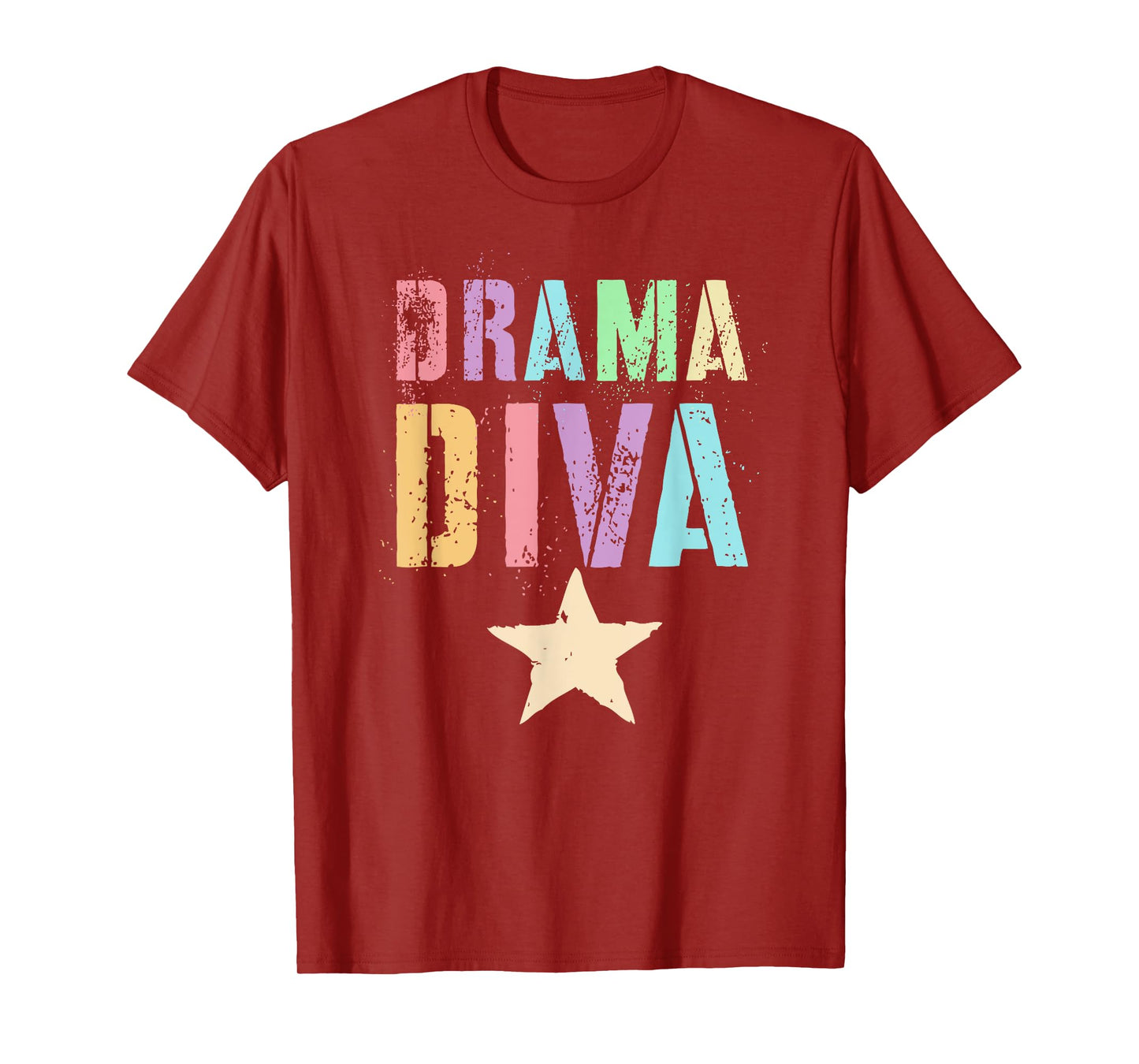 Cute DRAMA DIVA Theater Teacher School Stage Acting Play Gag T-Shirt for Men Women