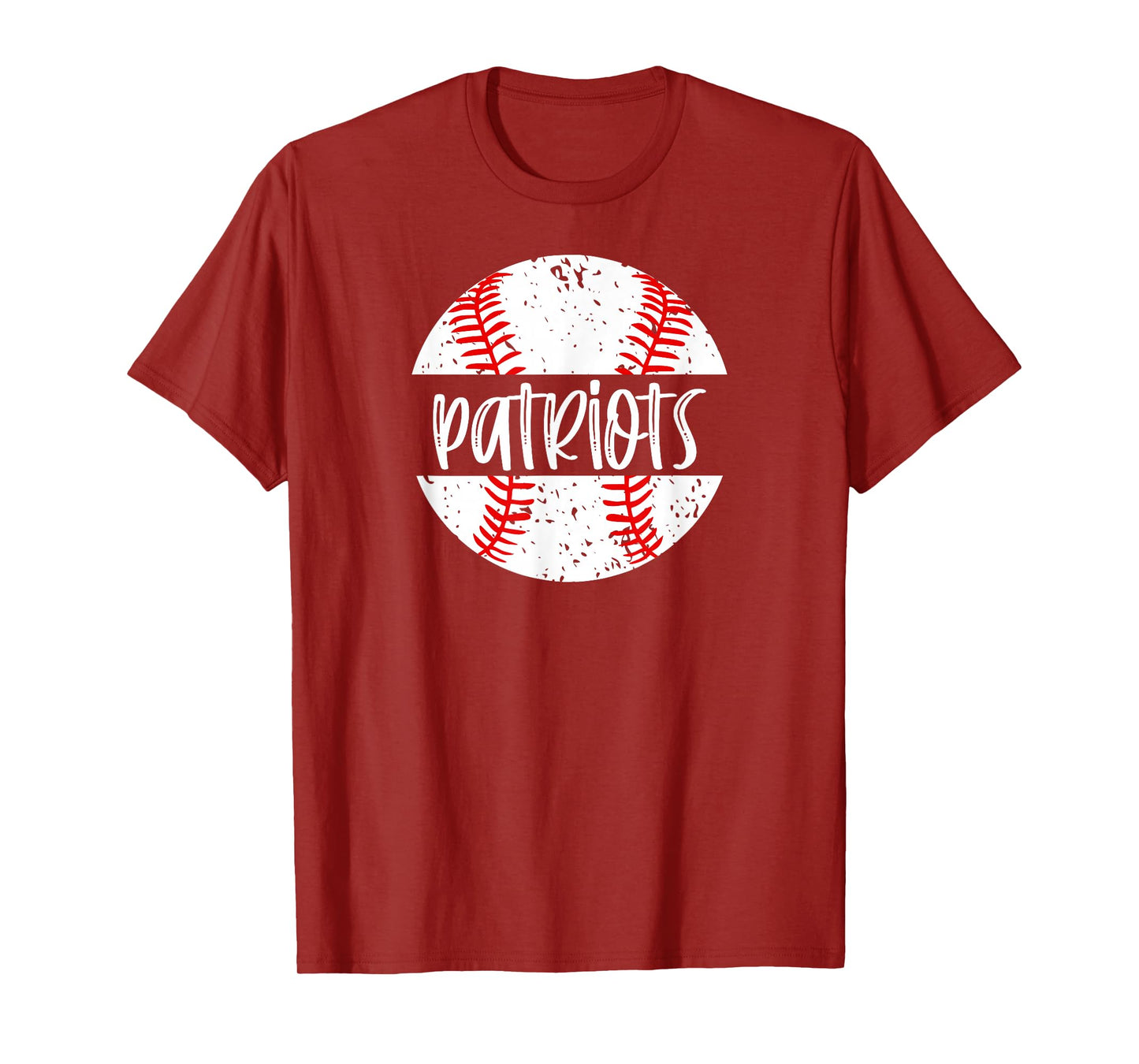 Patriots Baseball Team Mascot School Spirit Game Day T-Shirt