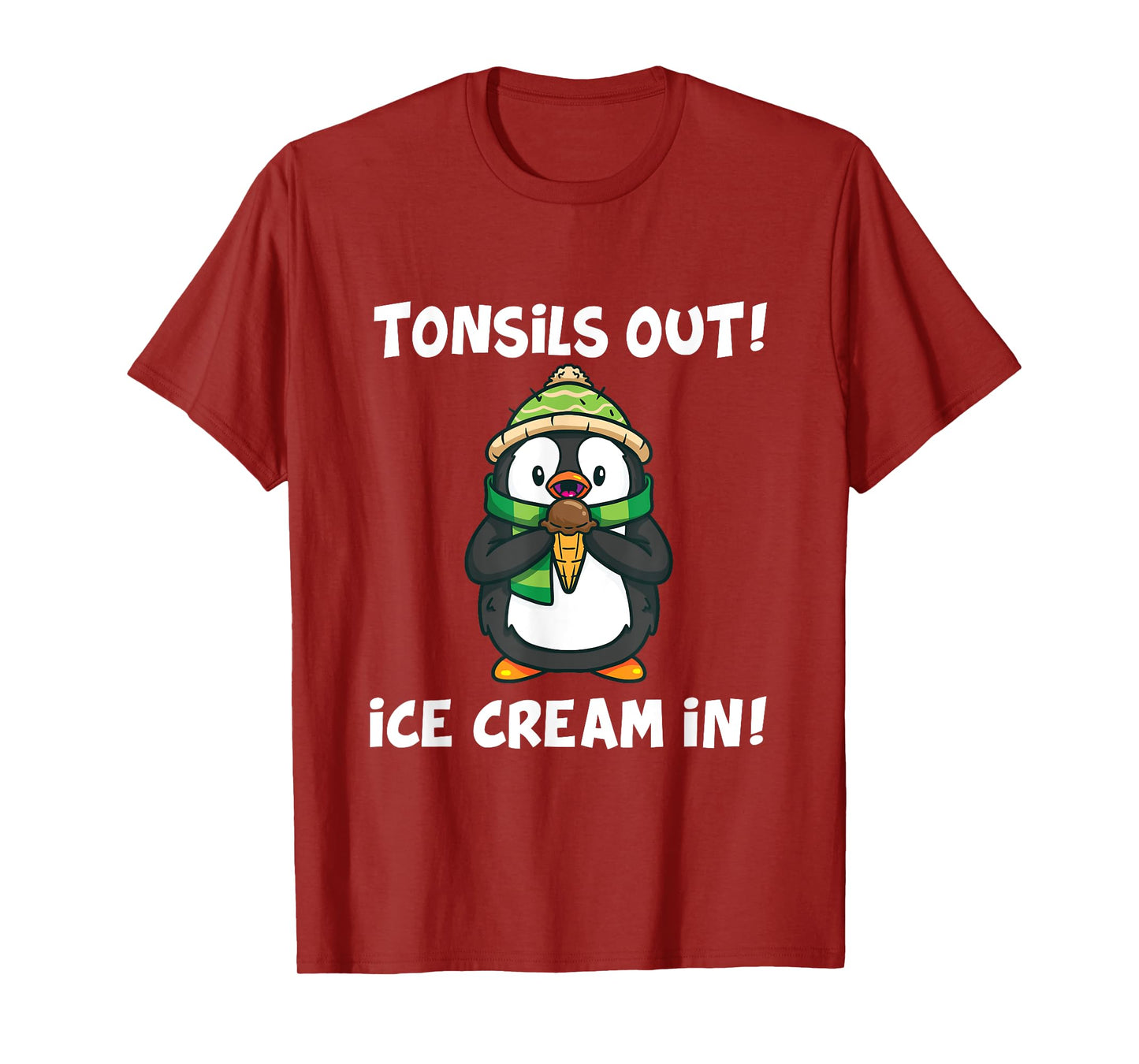 Tonsil Removal Surgery Recovery Gift Penguin T-Shirt