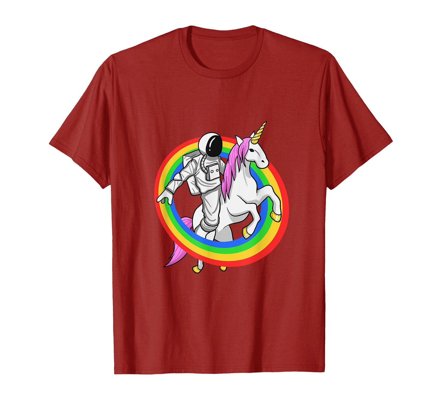 Astronaut Riding Unicorn Shirt Galaxy Space Travel T-Shirt T-Shirt