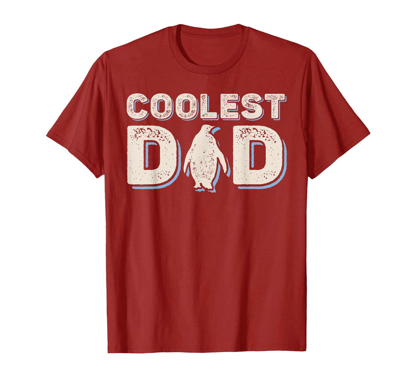 Penguin Coolest Dad Father's Day Funny Daddy Family Matching T-Shirt
