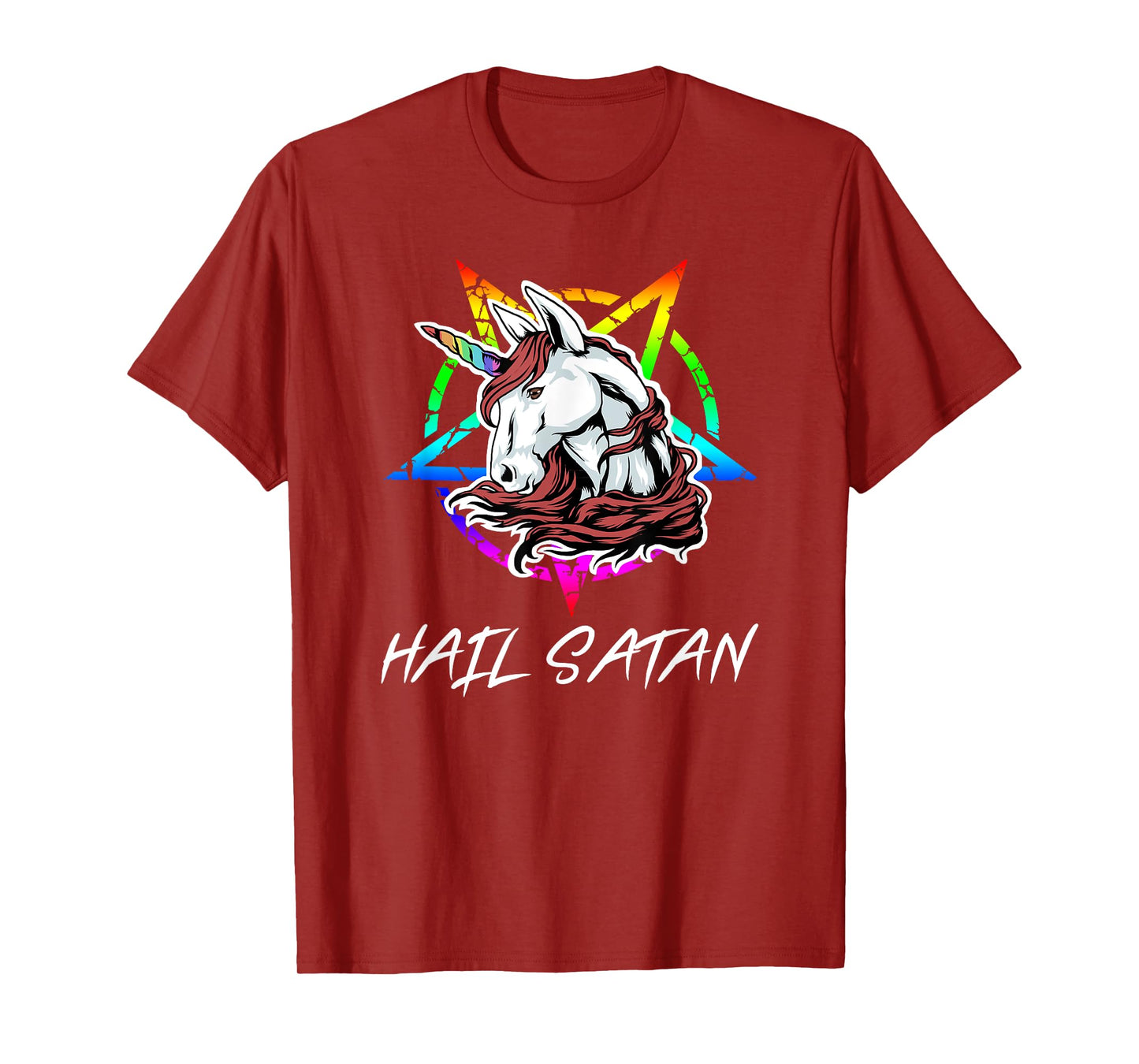 Hail Satan TShirt | Funny Unicorn Shirt T-Shirt