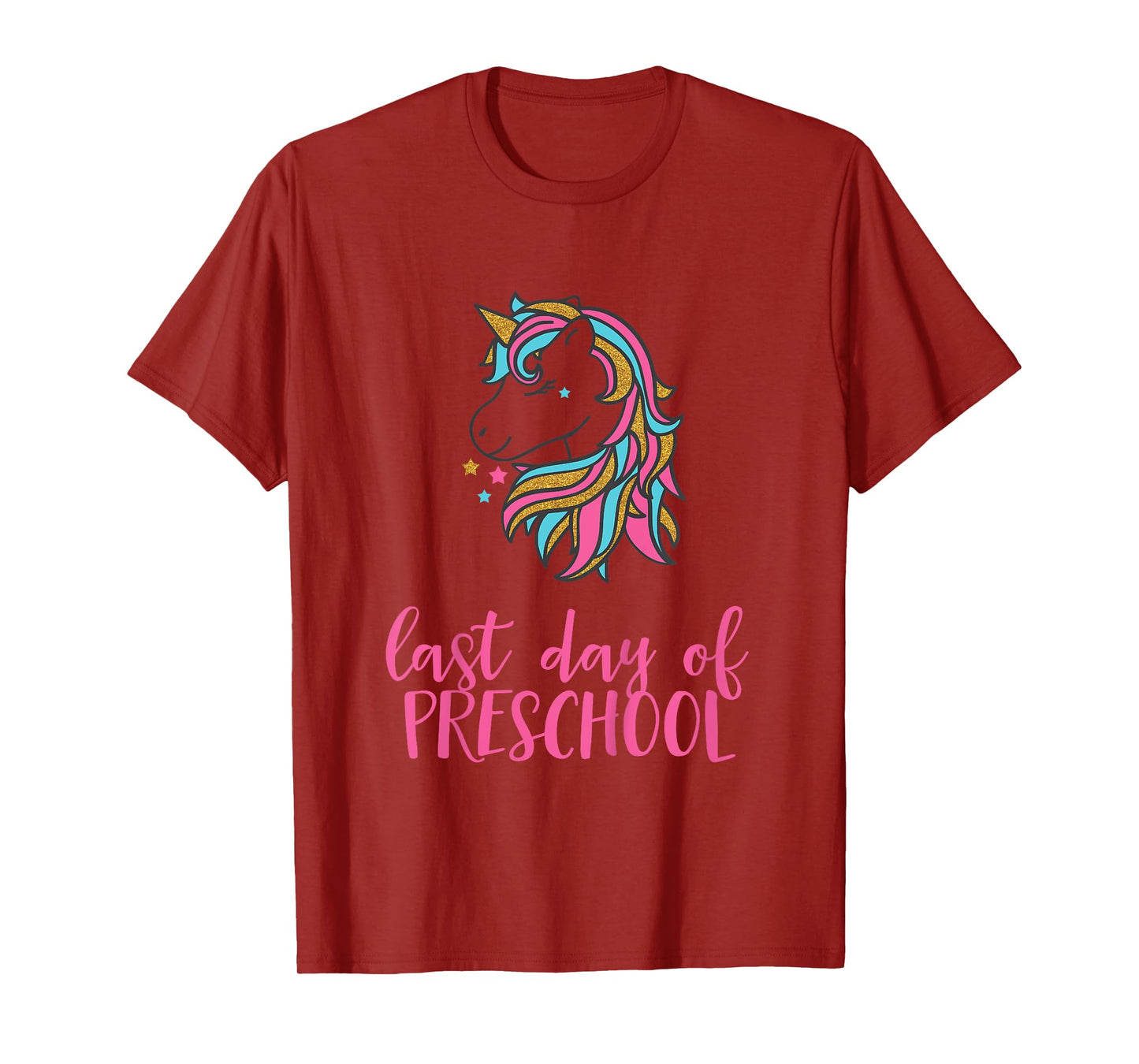 Kids Unicorn Last Day of Preschool Shirt for Girls