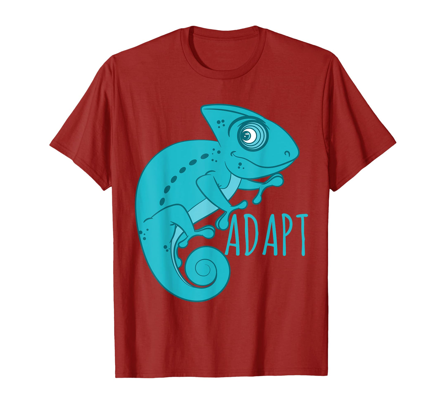Chameleon T Shirt - Blue Art Chameleon - Adapt T-Shirt