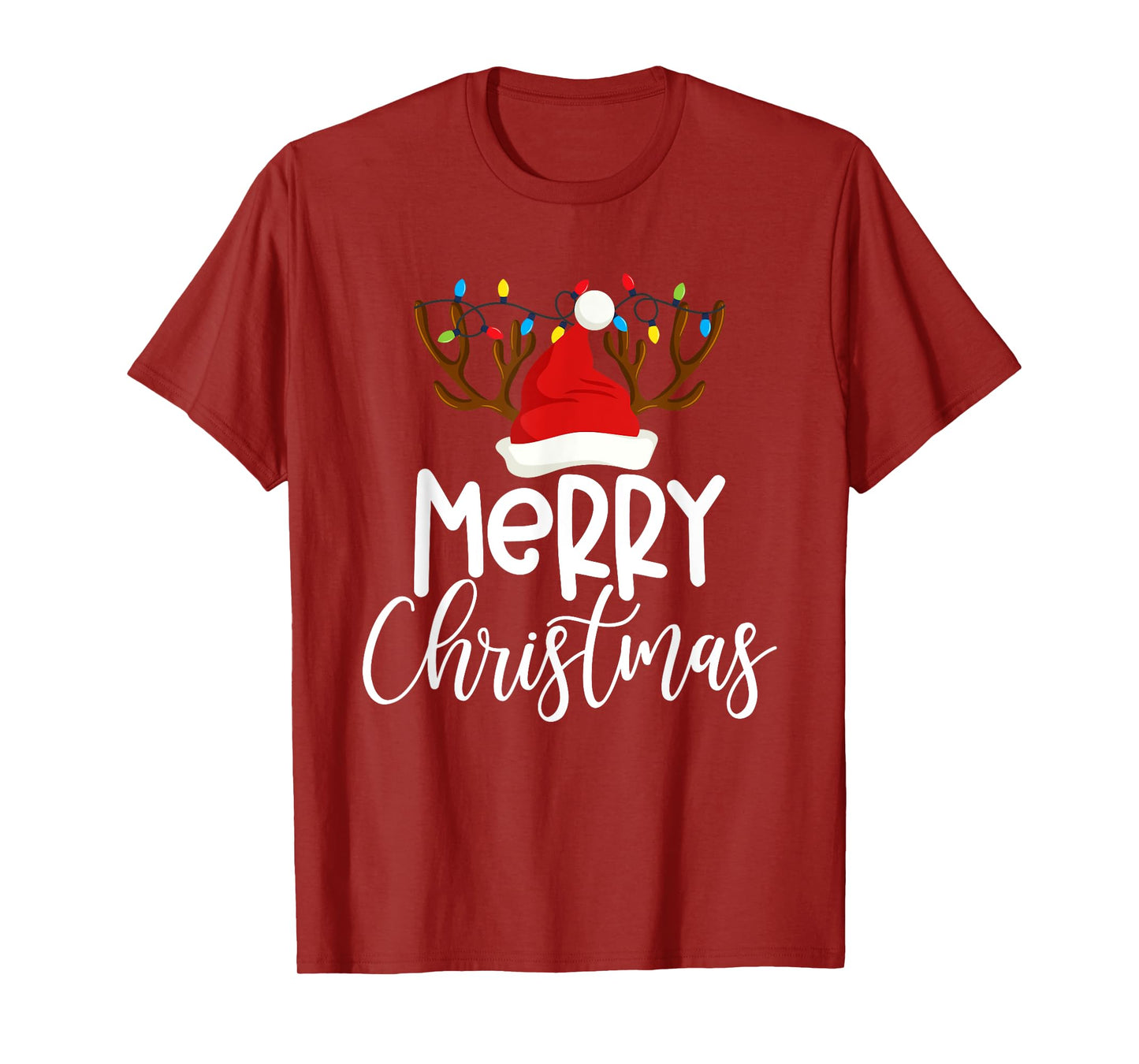 Merry Christmas Xmas Santa Squad Reindeer Pajamas Holiday T-Shirt