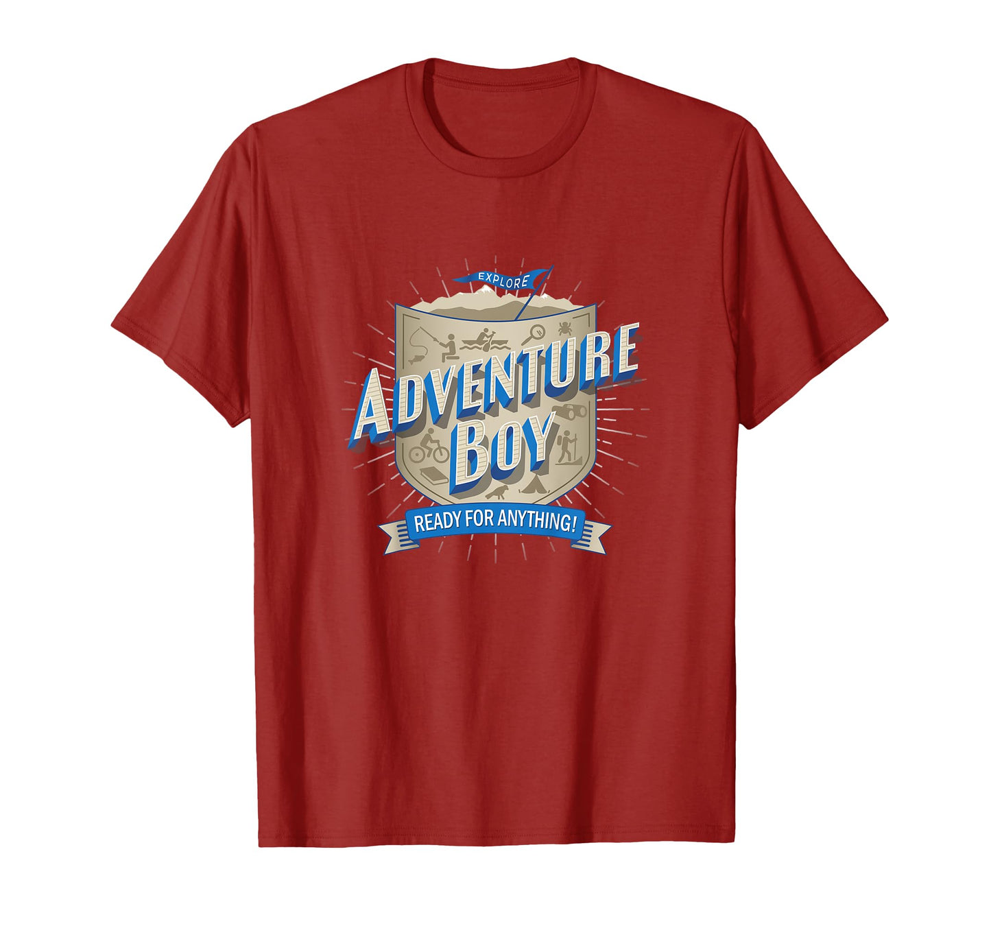 Kids Adventure Boy T-shirt, fun, exciting, smart, clever, outdoor