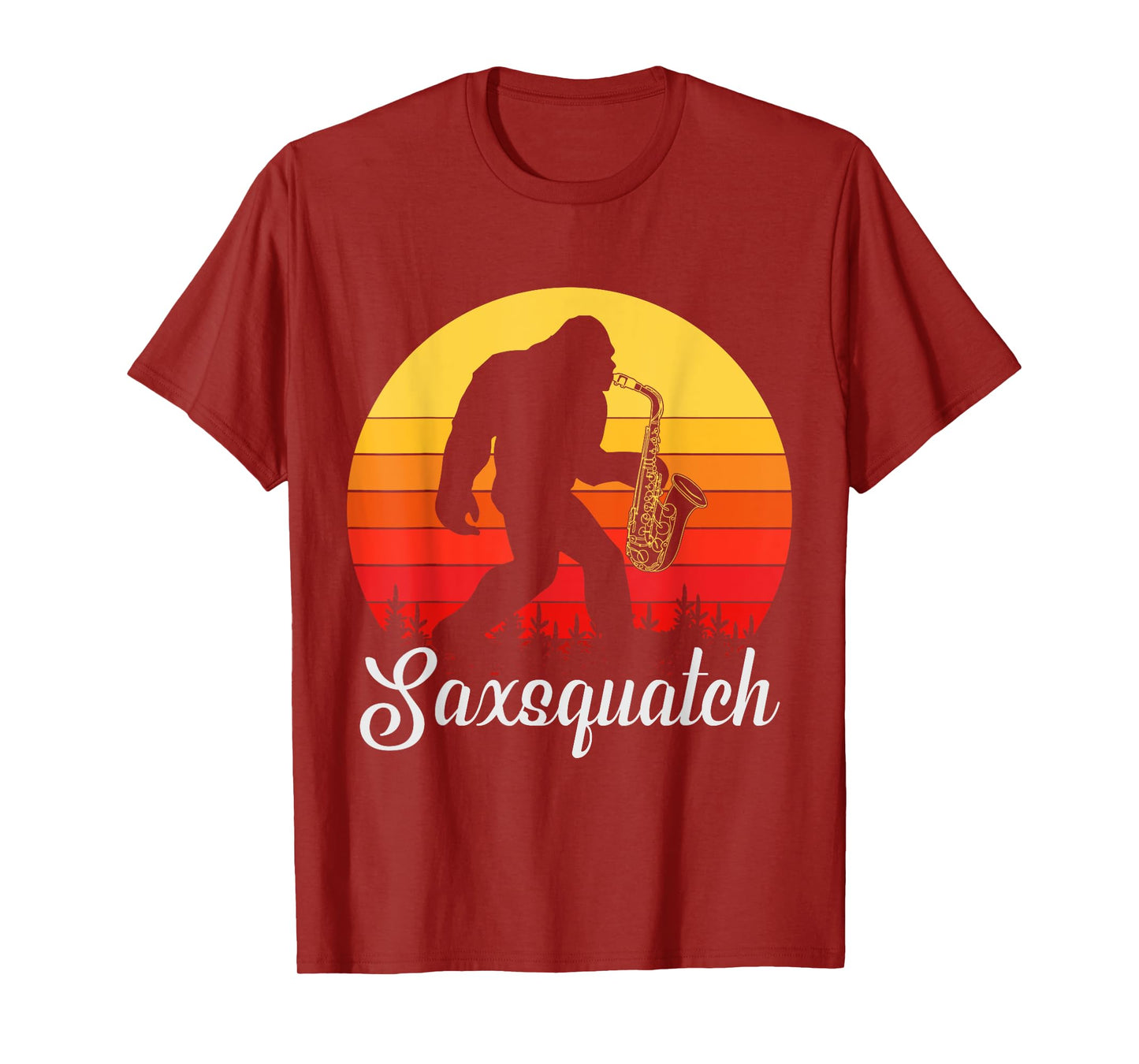 Saxsquatch - Funny Bigfoot / Yeti Play On Words T-Shirt