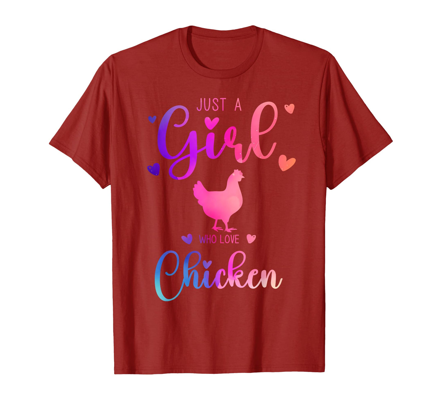 Just a Girl Who Loves Chicken Dress for Women and Kids T-Shirt