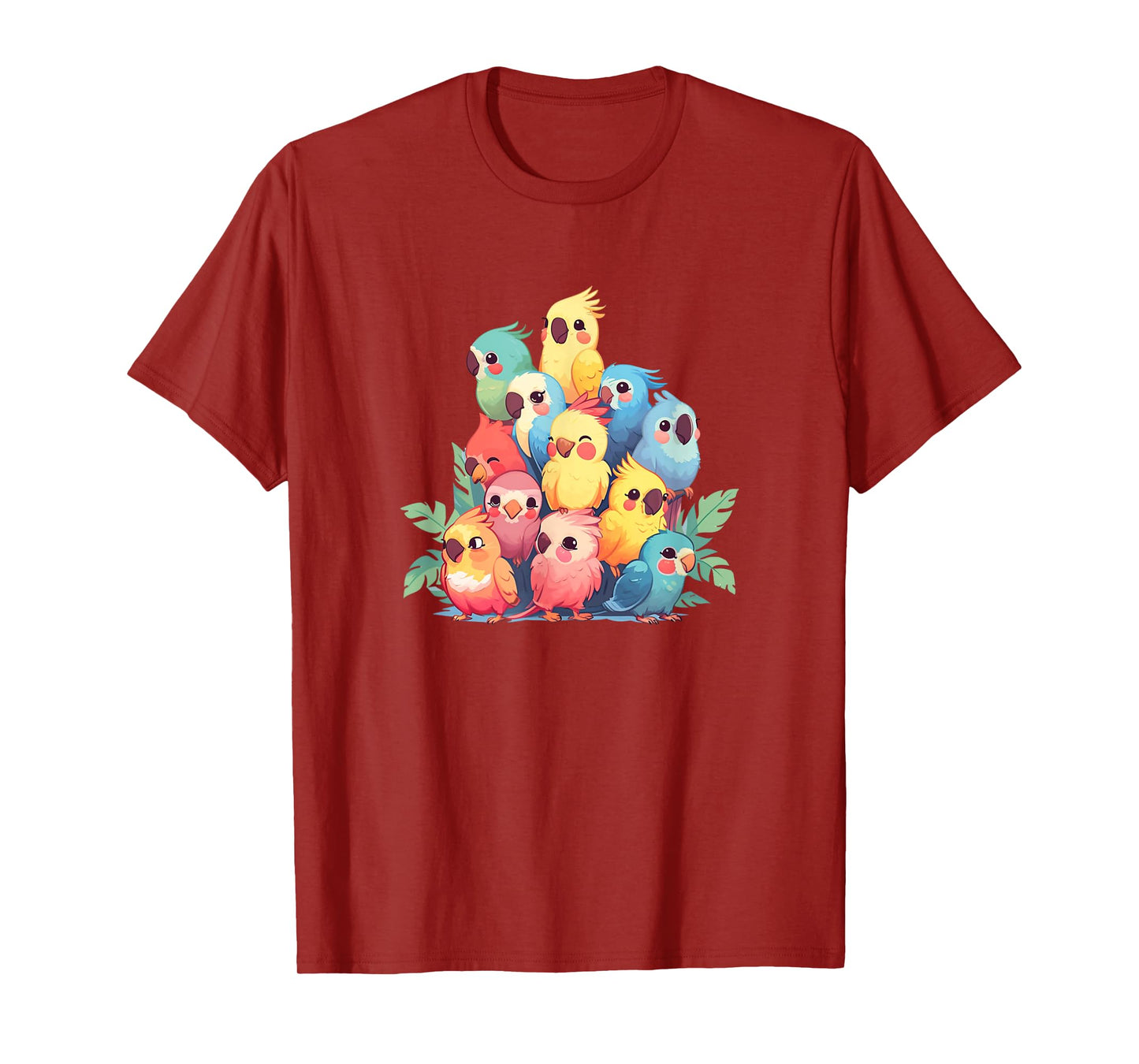 Cute Kawaii Pastel Cockatiel Bird Boys Girls Kids T-Shirt