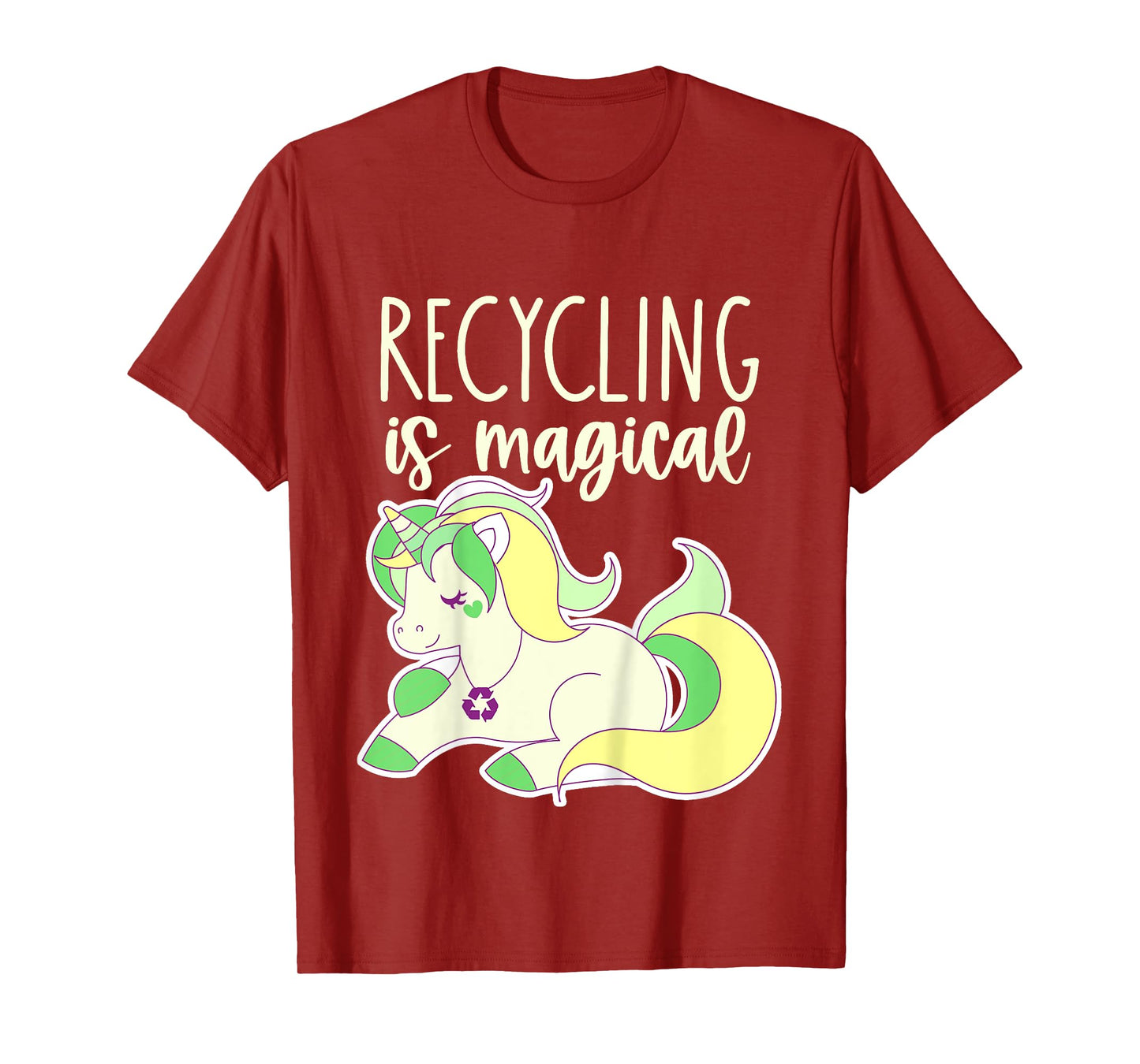 Kids Toddler Earth Day Recycle Unicorn Girls Recycling is Magical T-Shirt