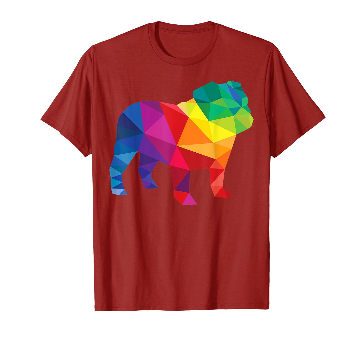 English Bulldog Gay Pride LGBT LGBTQ Rainbow Flag Dog Lovers T-Shirt