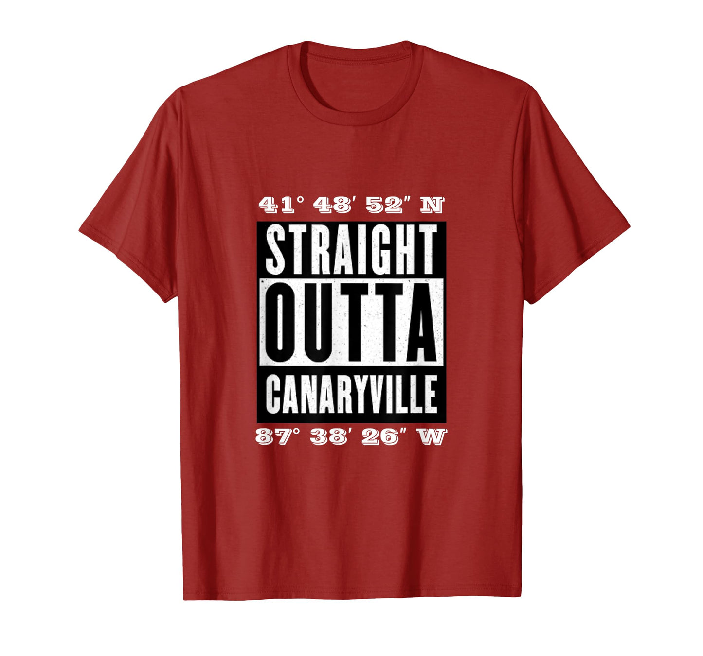Hood Map Art: Straight Outta Canaryville Chicago, T-Shirt T-Shirt