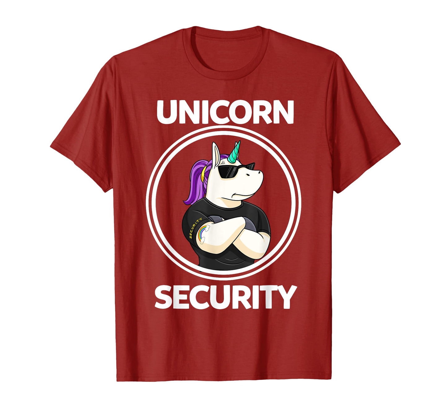 Unicorn Security Birthday Mens Boys Dad Gift T-Shirt