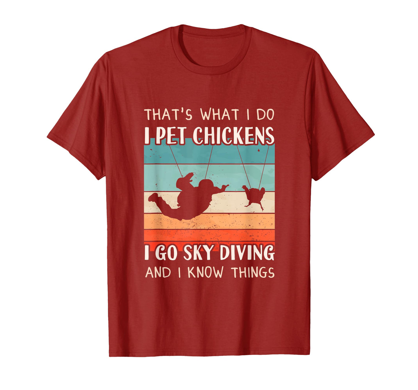 Skydiver Outfit - Chicken Keeper Design Men Sky Diving T-Shirt