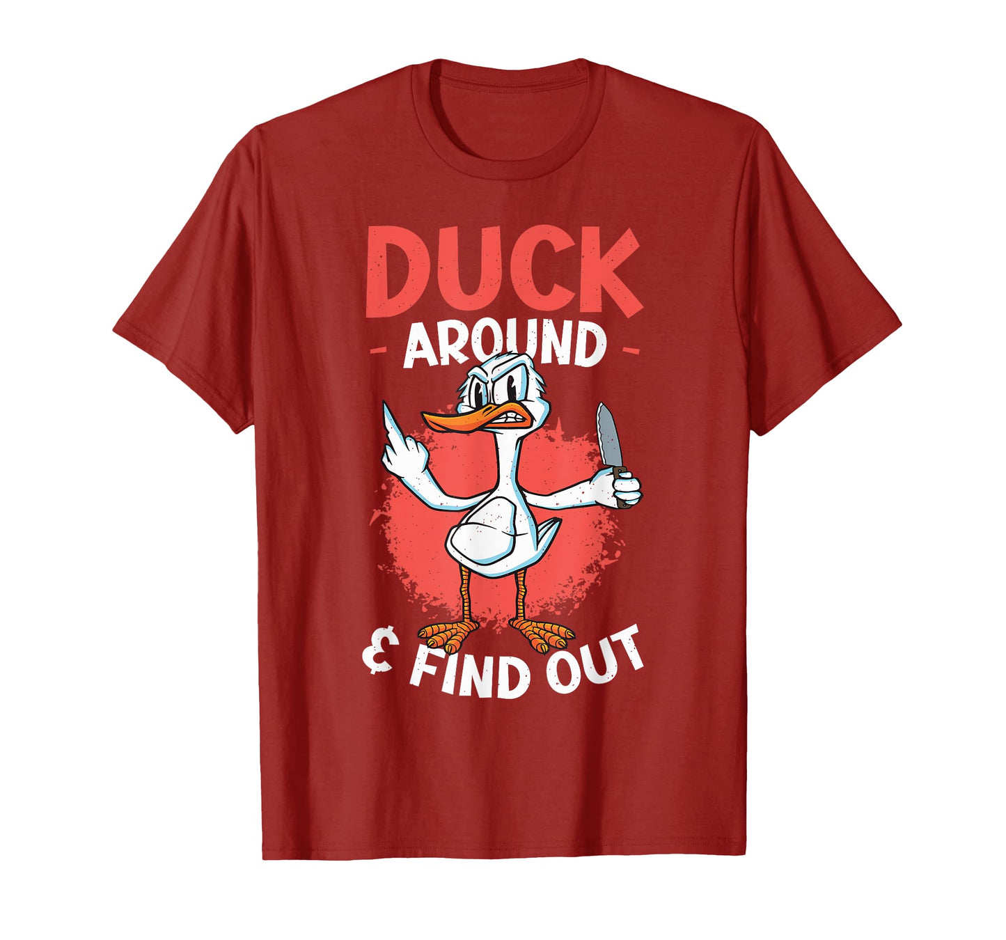 Funny Knife Duck Lover Sarcastic Duck T-Shirt