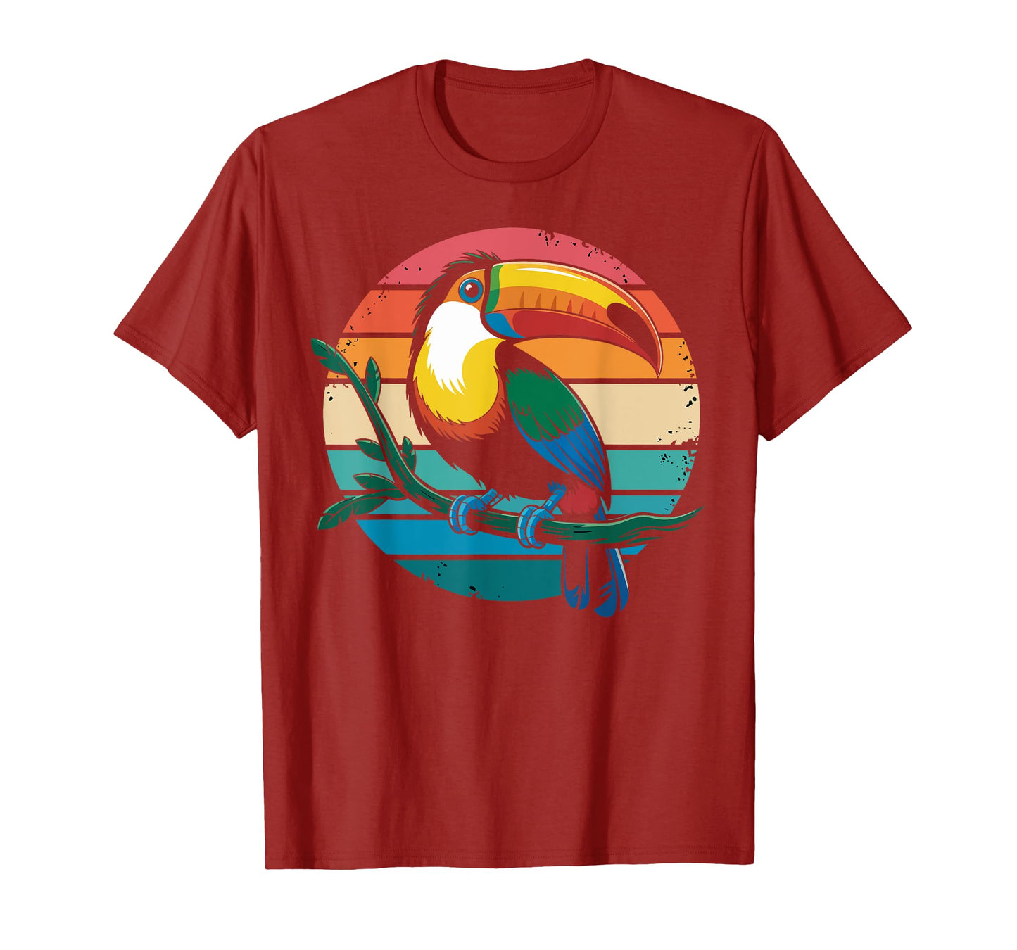 Retro Toucan Bird Tropical Jungle Vintage Nature Gifts Kids T-Shirt