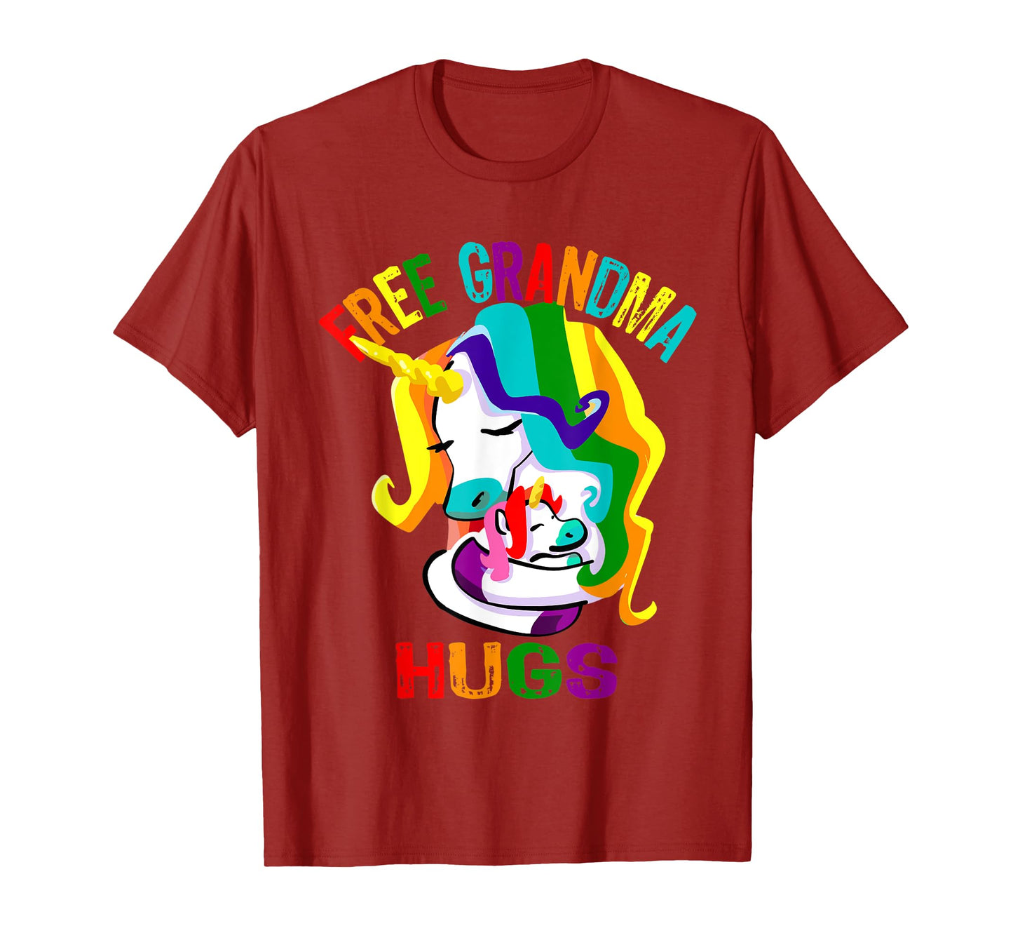 Free Grandma Hugs LGBT Gay Pride T-Shirt