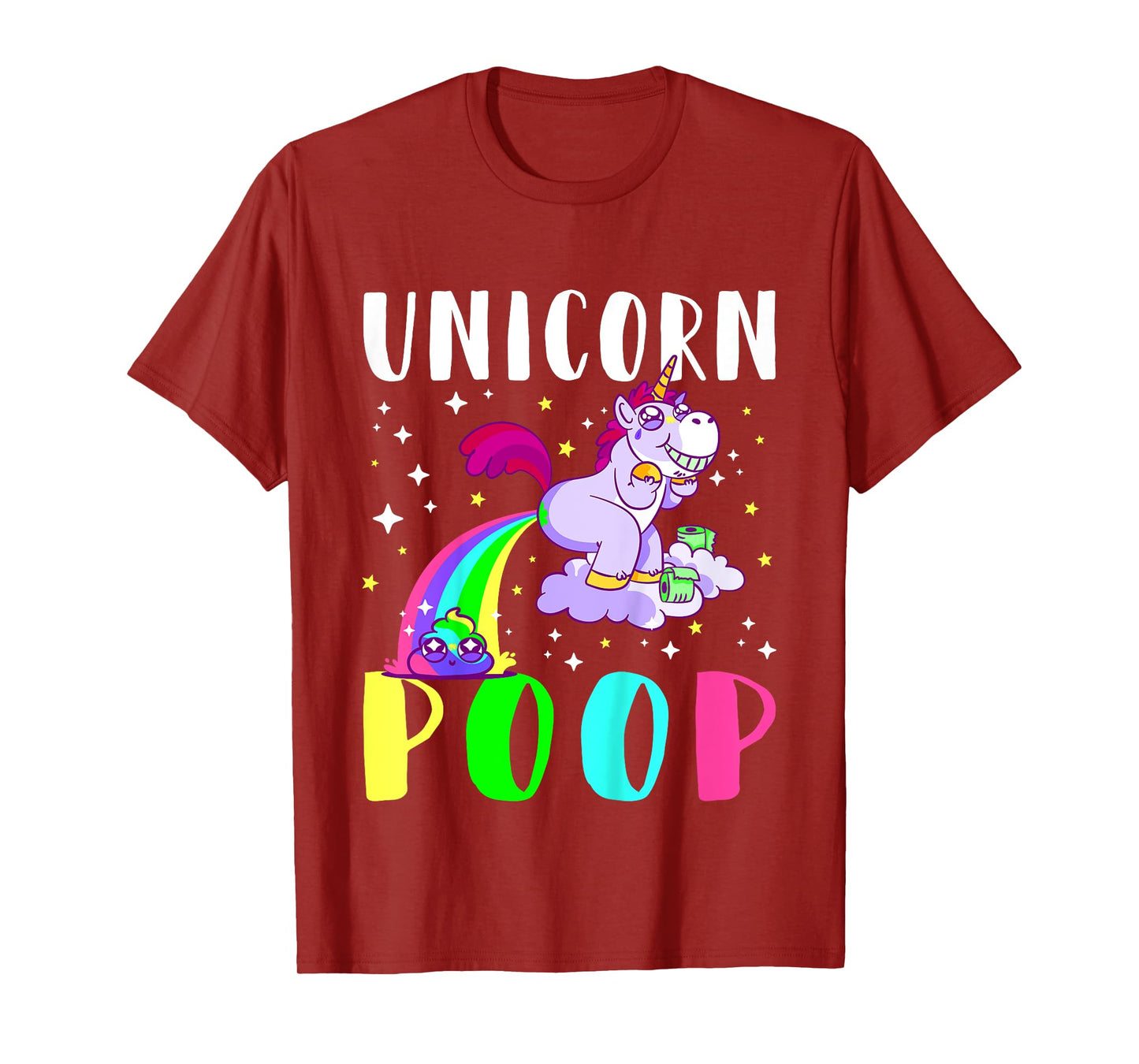 Funny Unicorn Rainbow Poop Tee Cute Toddler T-Shirt