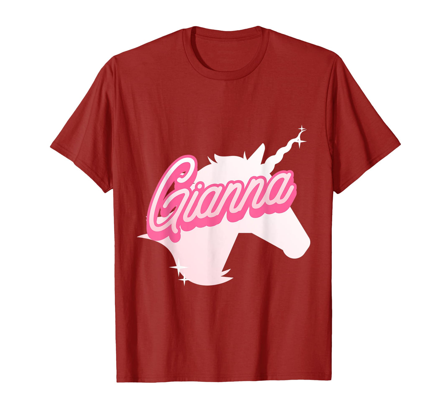 Gianna Name Gift Personalized Unicorn Theme Party T-Shirt