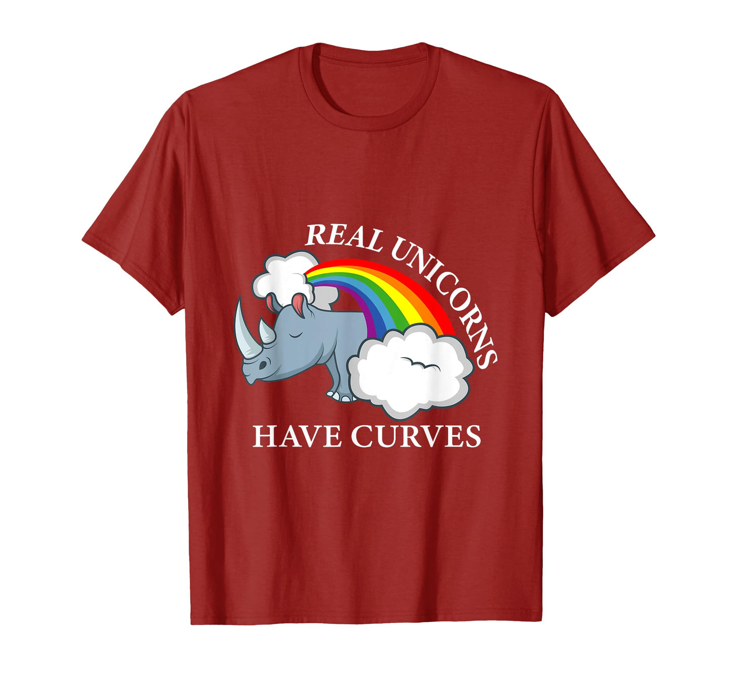 Real unicorns have curves Animal Lover T-Shirt