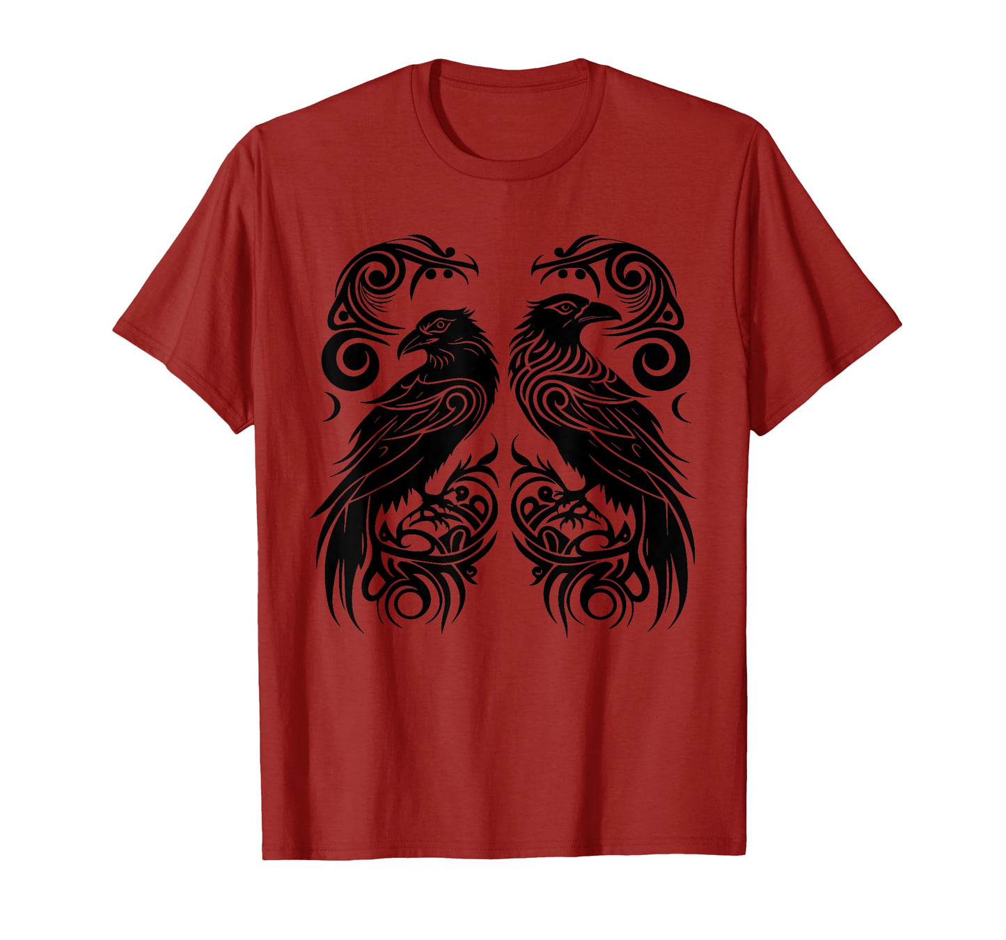 Odins Raven Norse Mythology Viking Birds Celtic Knots Asgard T-Shirt